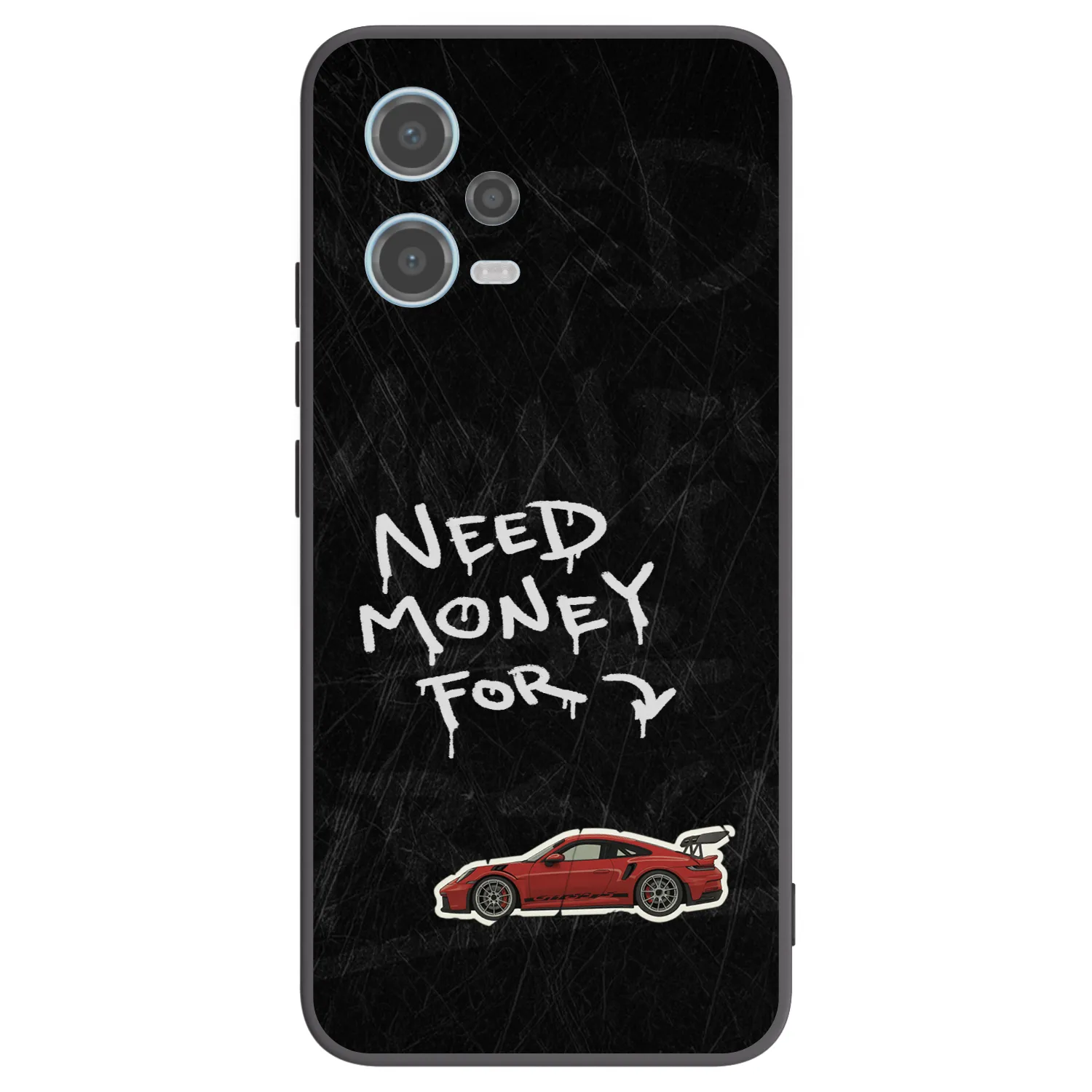 Picasee silikónový čierny obal pre Xiaomi Redmi Note 12 5G - Track Mode