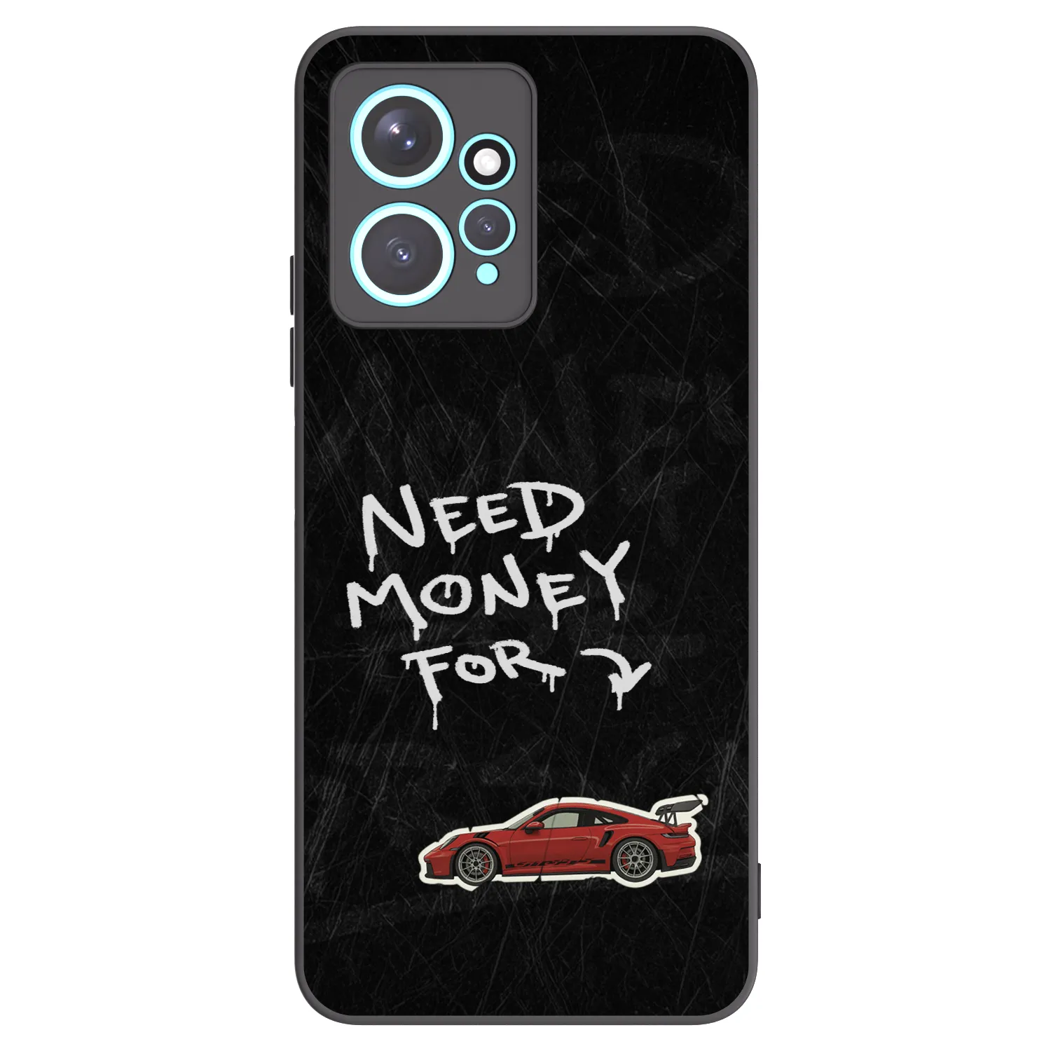 Picasee silikónový čierny obal pre Xiaomi Redmi Note 12 4G - Track Mode