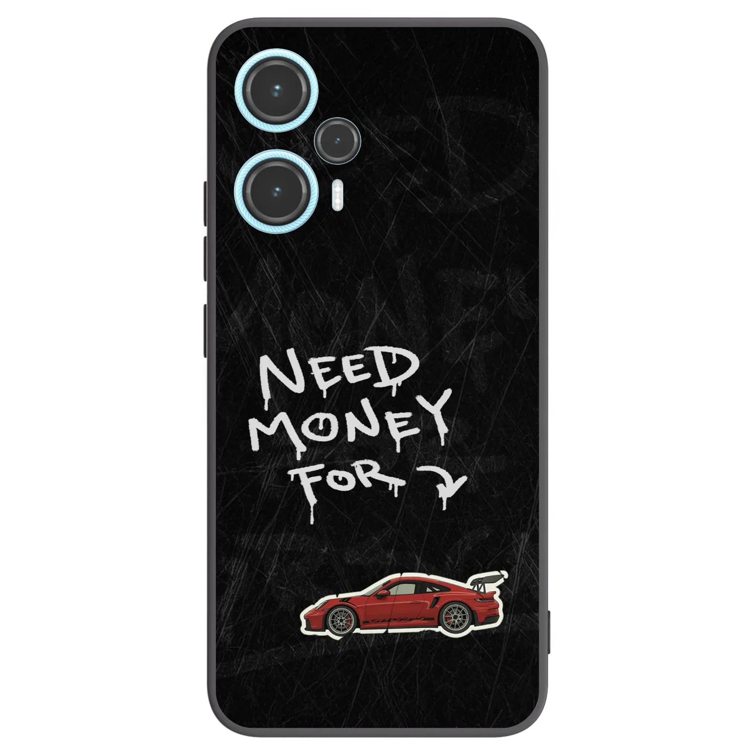 Picasee silikónový čierny obal pre Xiaomi Poco F5 - Track Mode