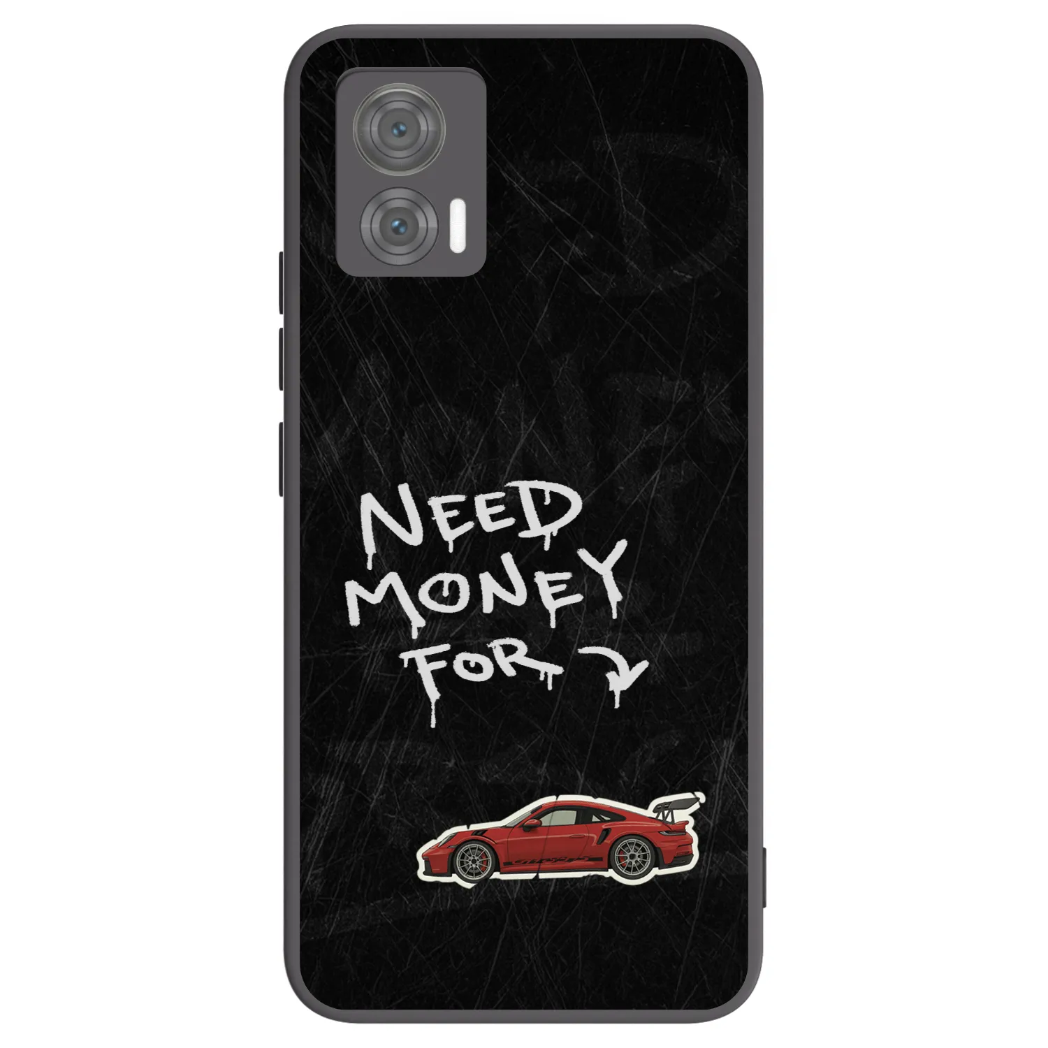 Picasee silikónový čierny obal pre Motorola Edge 30 Neo - Track Mode