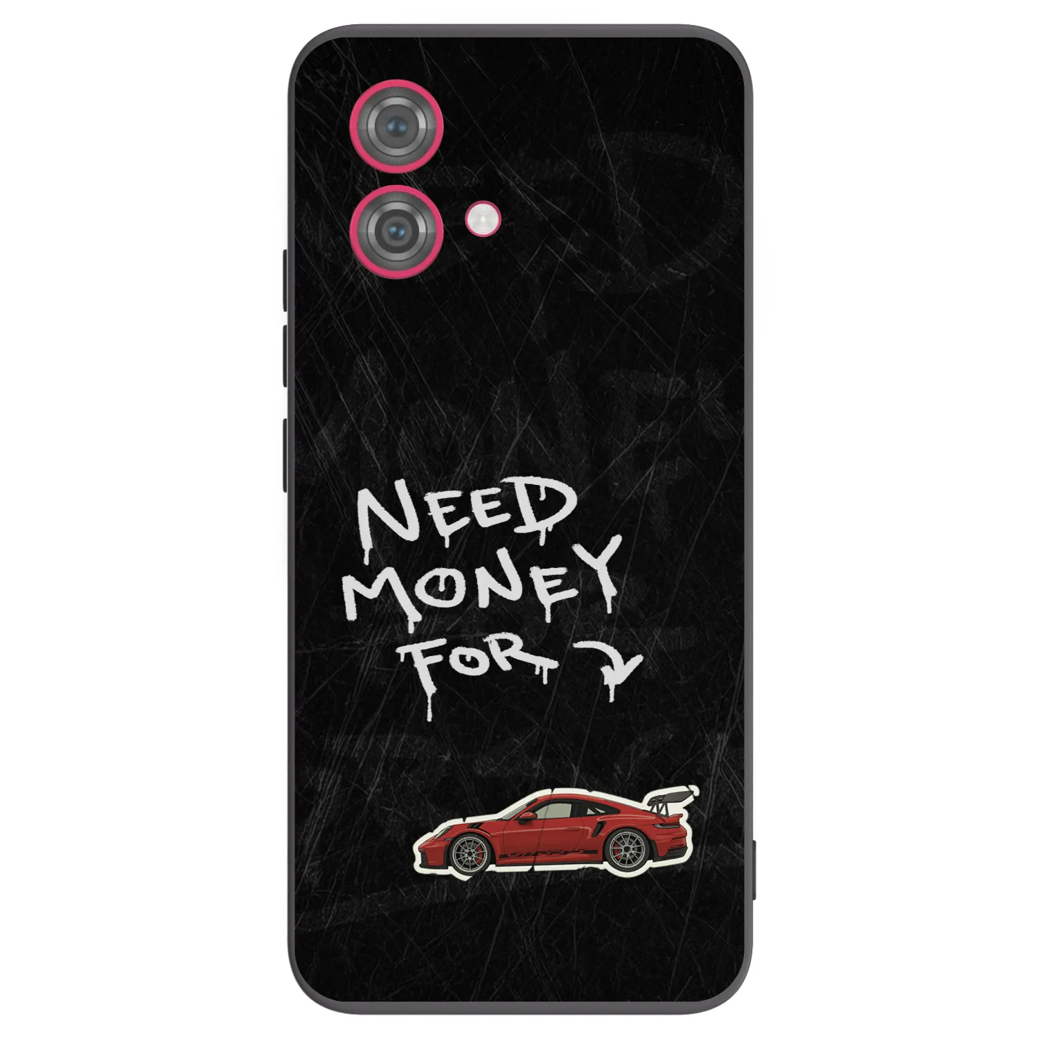 Silikónový čierny obal pre Motorola Moto G84 5G - Track Mode