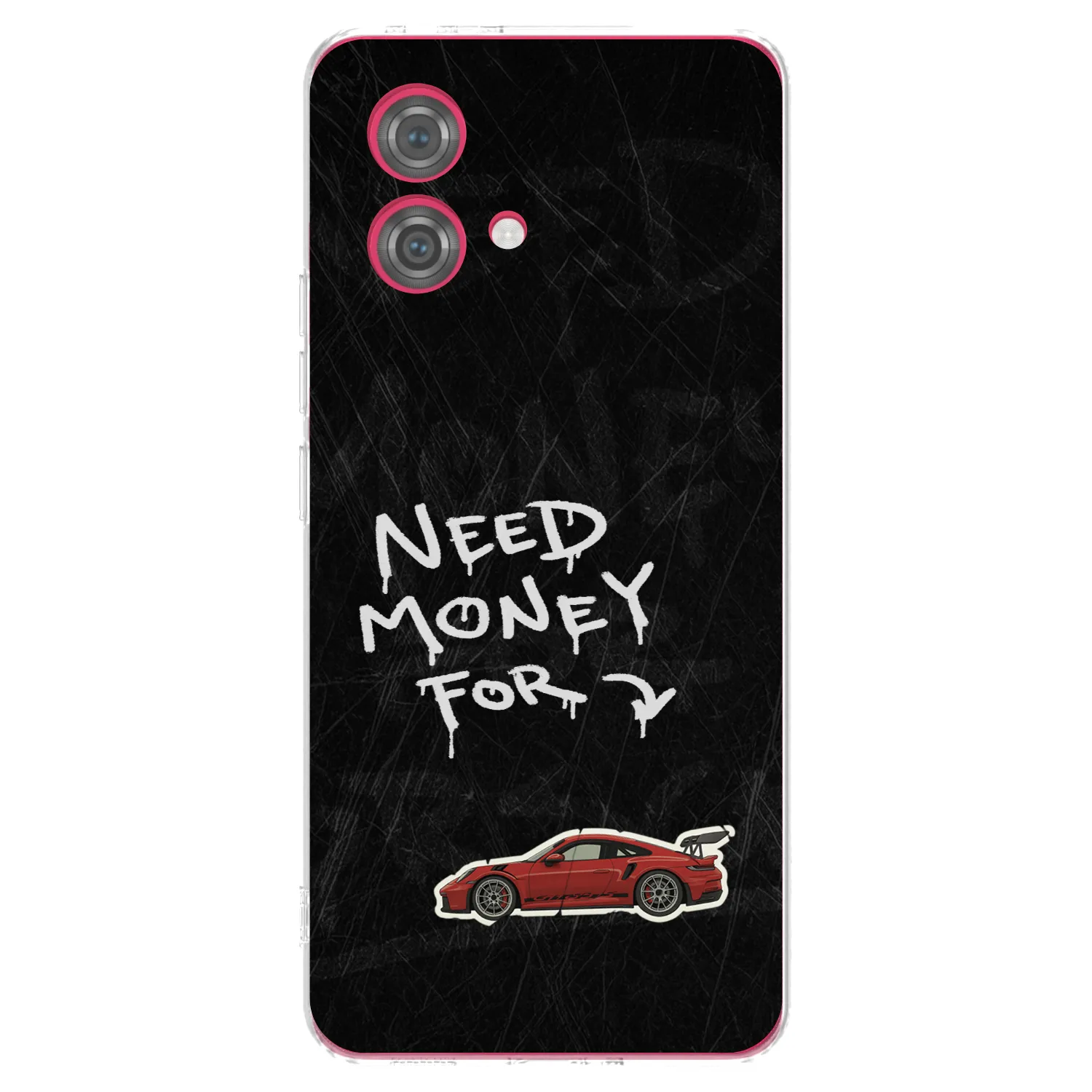 Silikónový prehľadný obal pre Motorola Moto G84 5G - Track Mode
