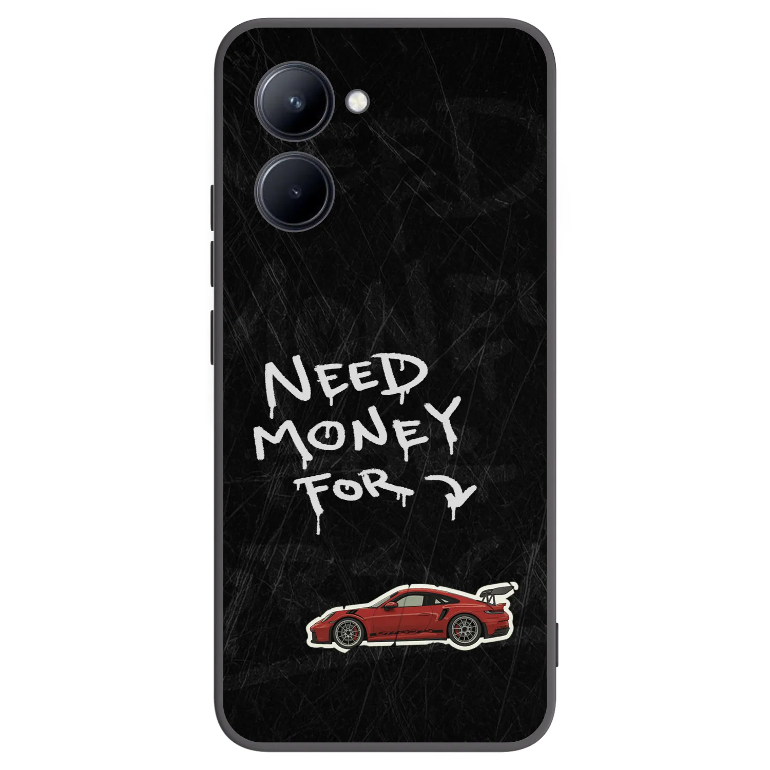 Picasee silikónový čierny obal pre Realme C33 (2023) - Track Mode
