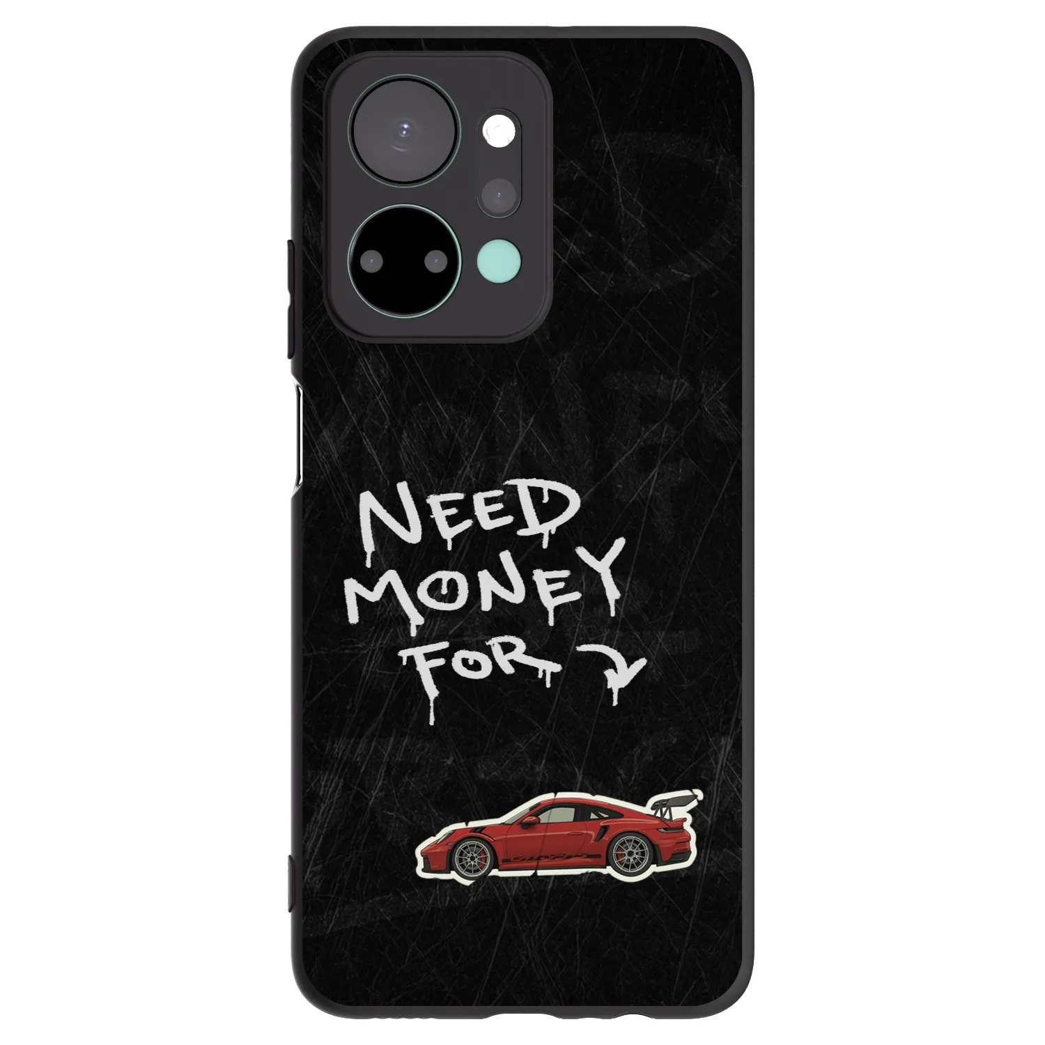 Picasee silikónový čierny obal pre Honor X7a - Track Mode