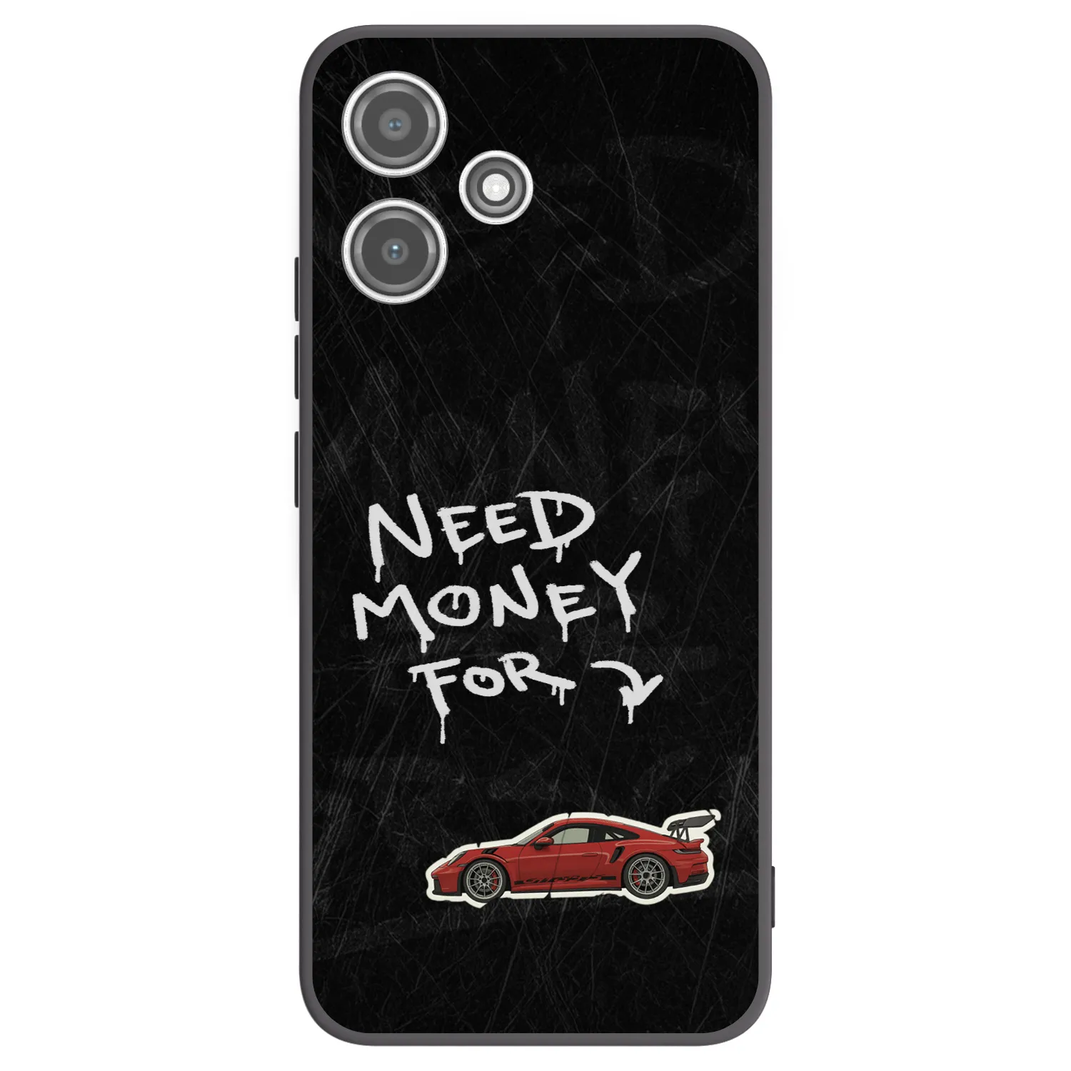 Picasee silikónový čierny obal pre Xiaomi Redmi 12 5G - Track Mode
