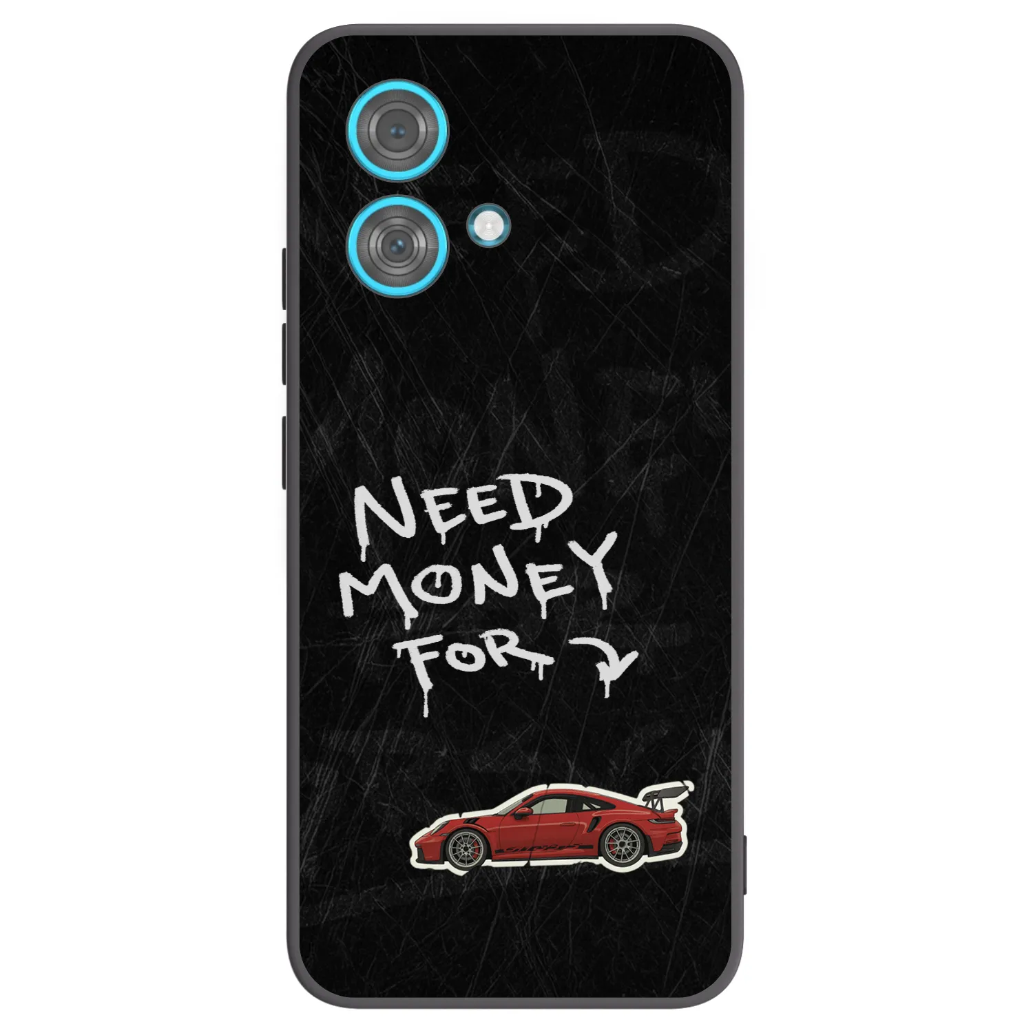 Picasee silikónový čierny obal pre Motorola Edge 40 Neo - Track Mode
