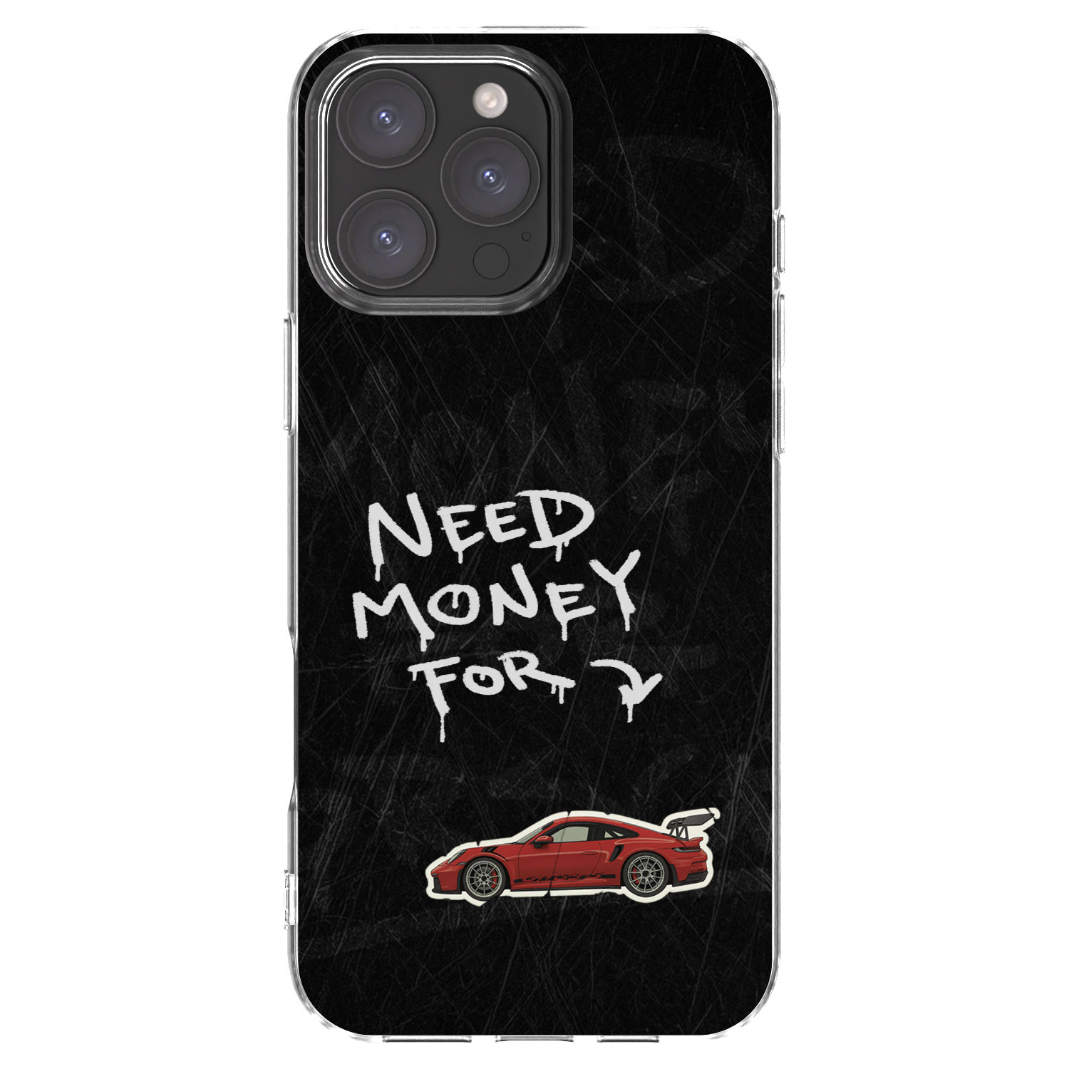 Silikónový prehľadný obal pre Apple iPhone 16 Pro Max - Track Mode