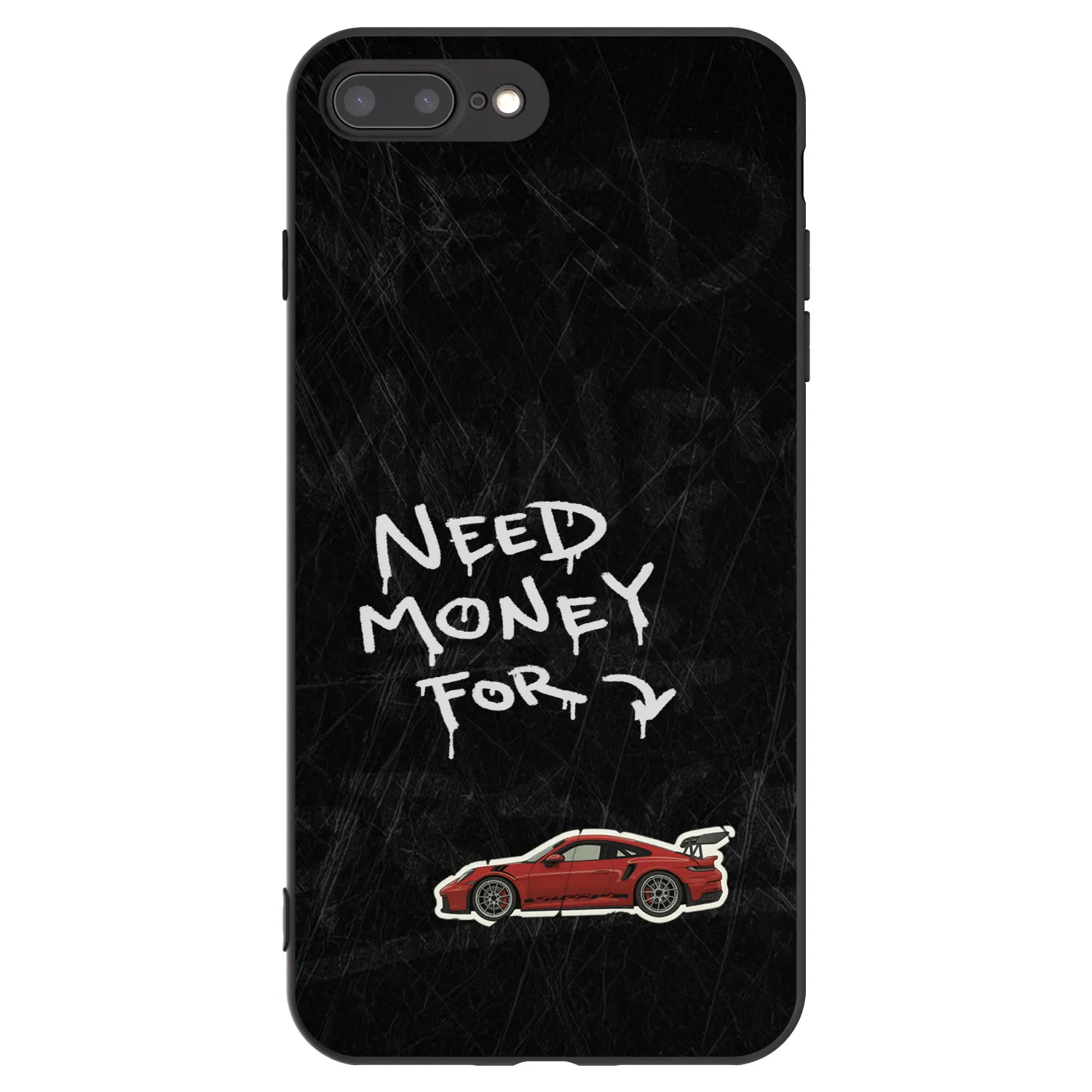 Picasee silikónový čierny obal pre Apple iPhone 8 Plus - Track Mode