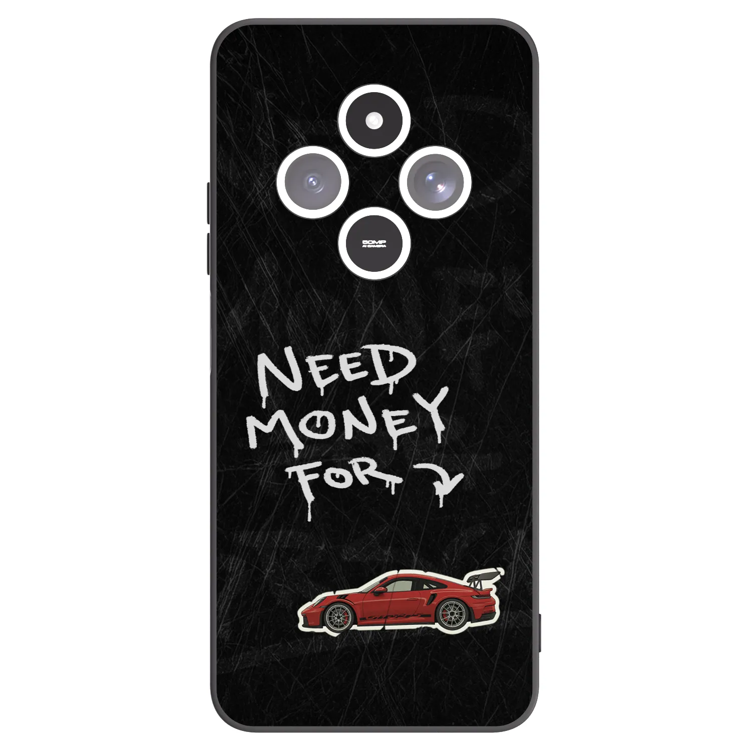 Picasee silikónový čierny obal pre Xiaomi Redmi 14C - Track Mode