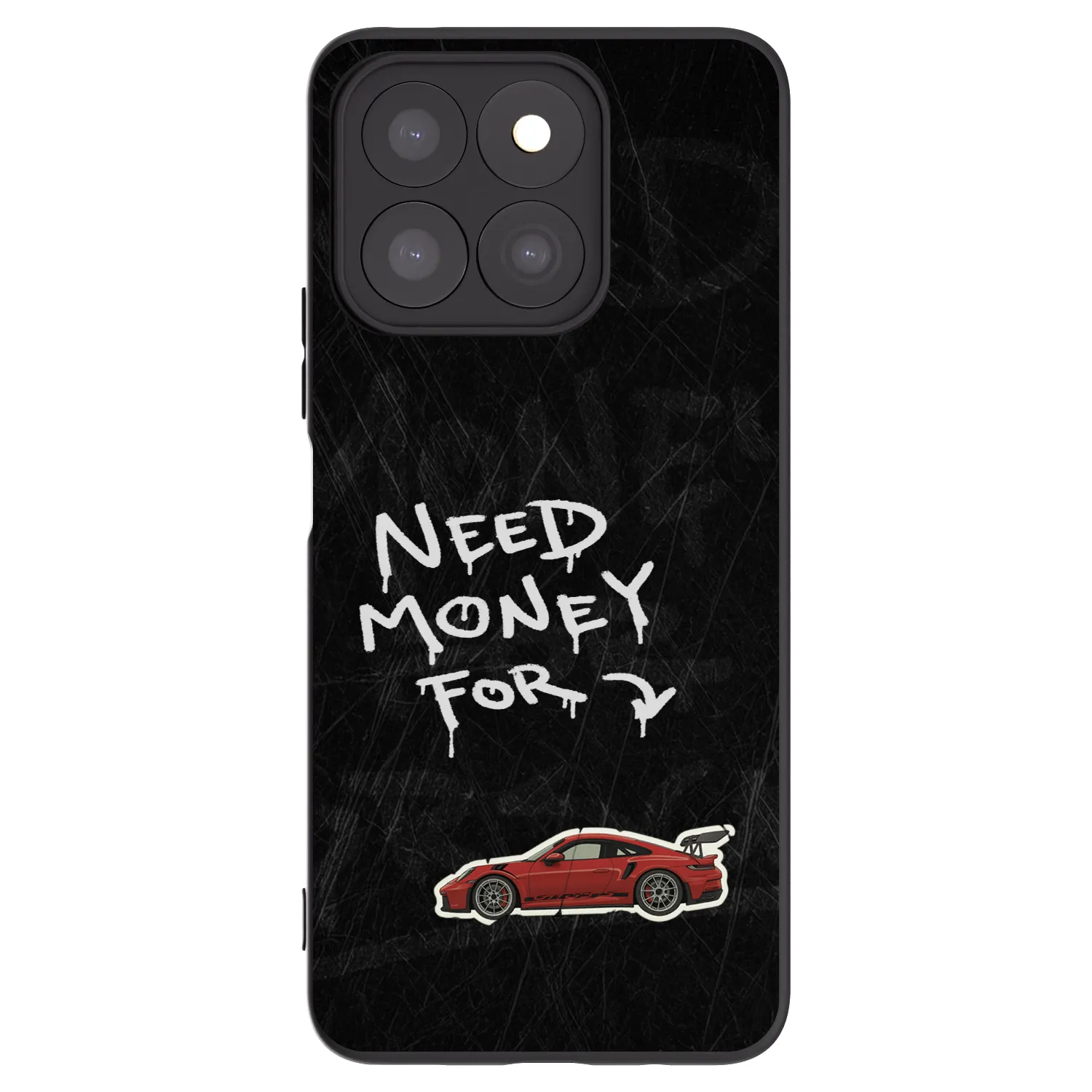 Picasee silikónový čierny obal pre Honor X8c - Track Mode