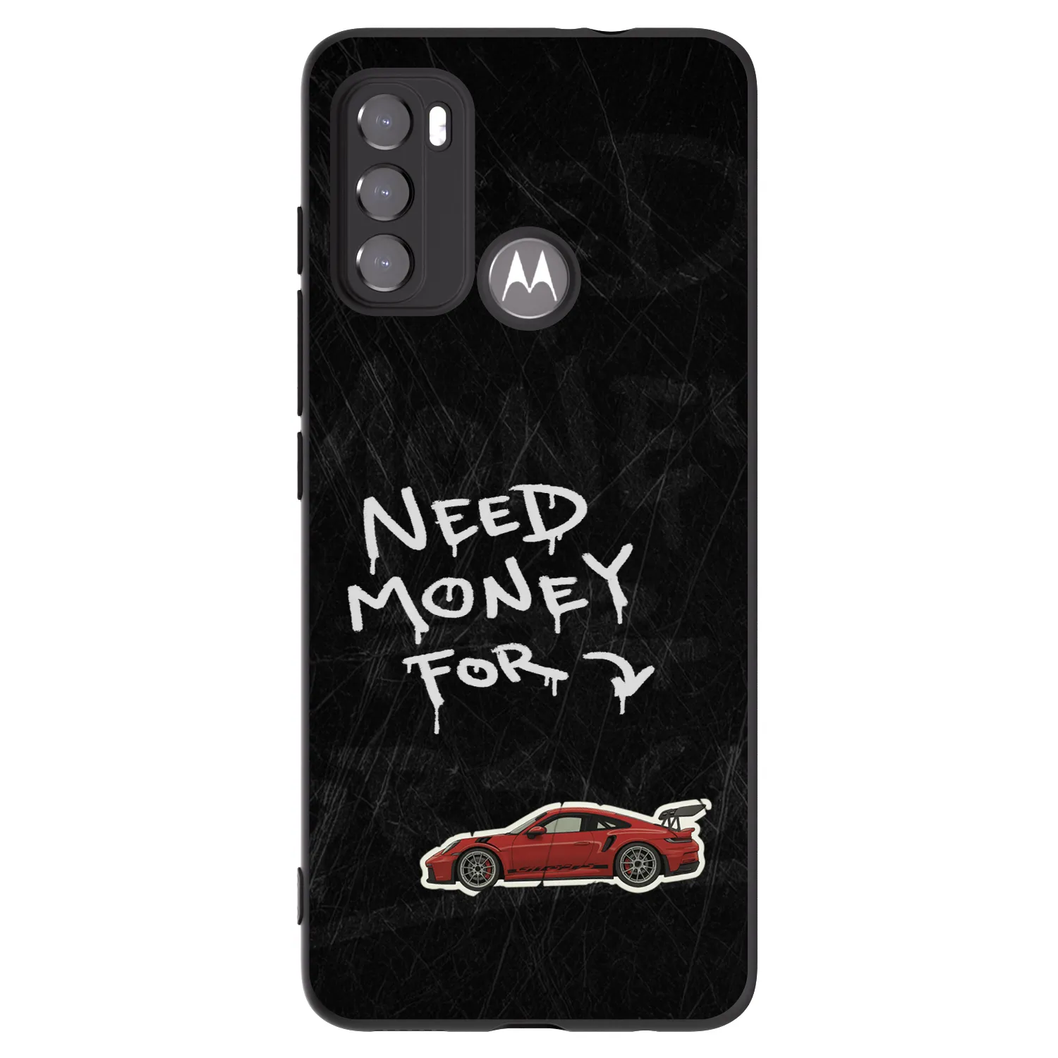 Silikónový čierny obal pre Motorola Edge 60 5G - Track Mode
