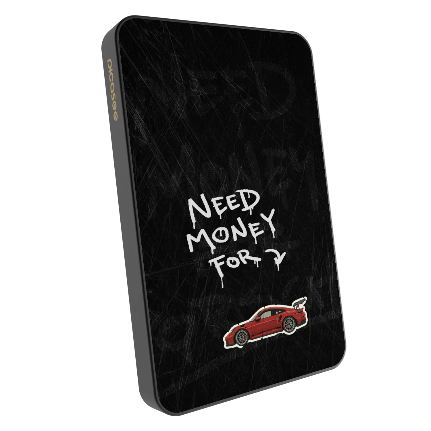 Picasee Powerbanka s MagSafe 5 000 mAh Šedá - Track Mode