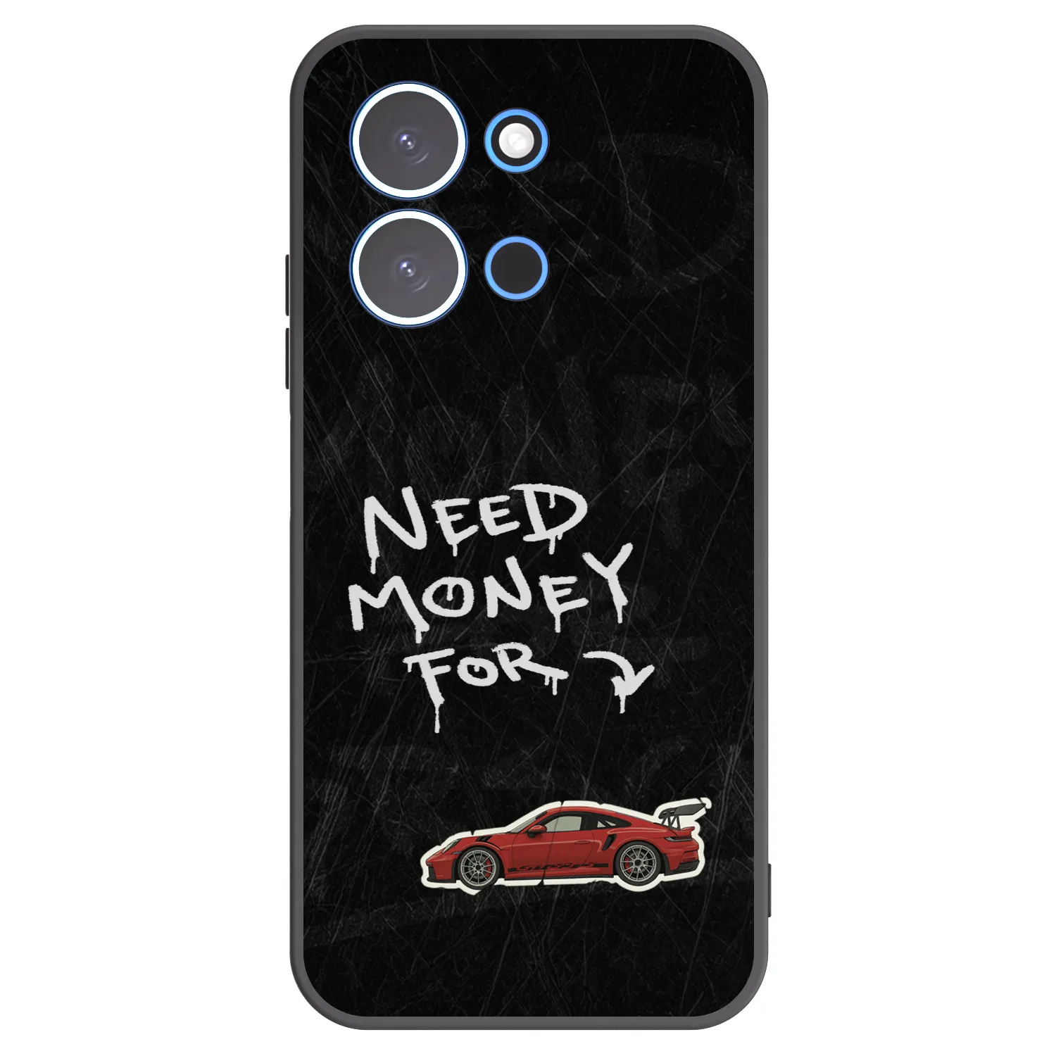 Silikónový čierny obal pre Xiaomi Redmi 15C 4G - Track Mode