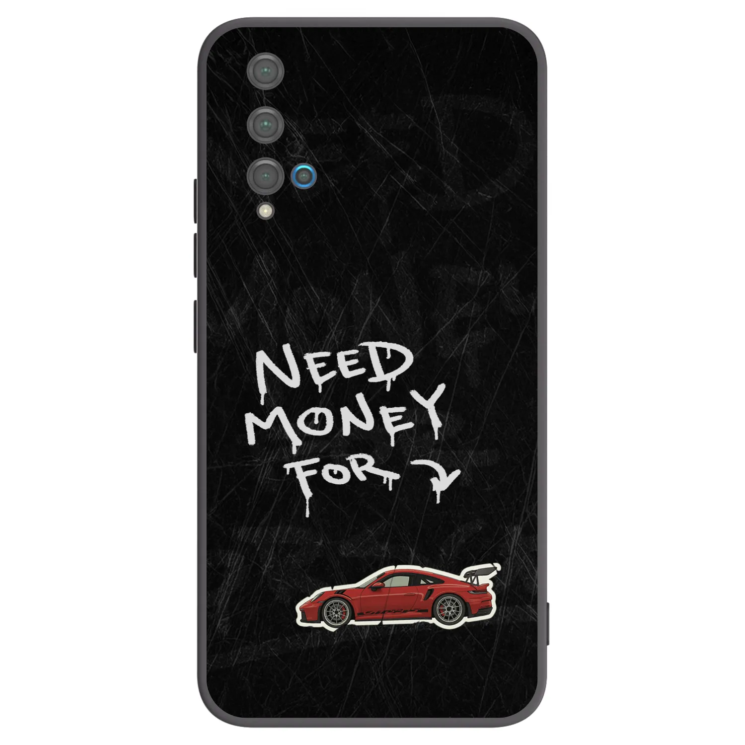 Picasee silikónový čierny obal pre Huawei Nova 5T - Track Mode