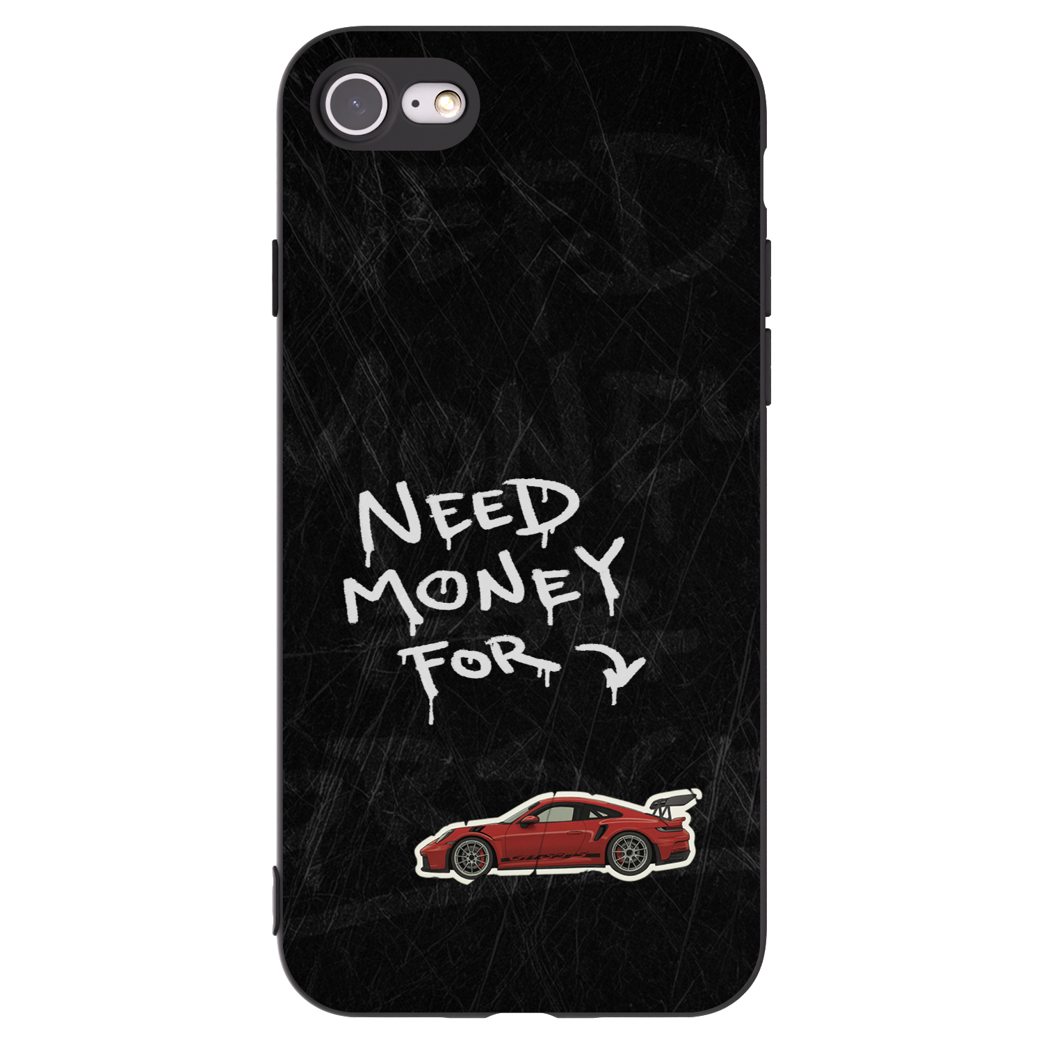 Picasee silikónový čierny obal pre Apple iPhone SE 2020 - Track Mode