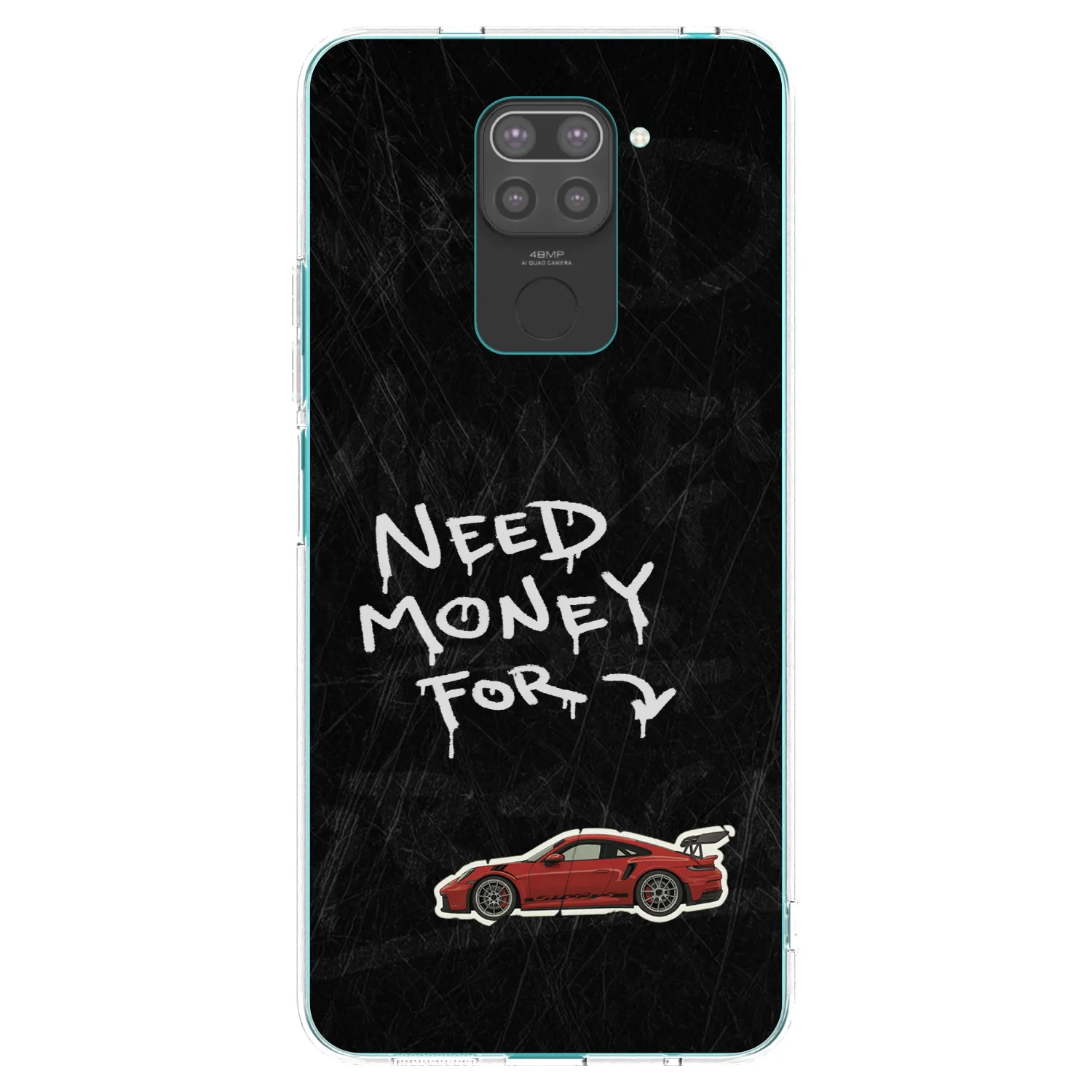 Picasee silikónový čierny obal pre Xiaomi Redmi Note 9 - Track Mode