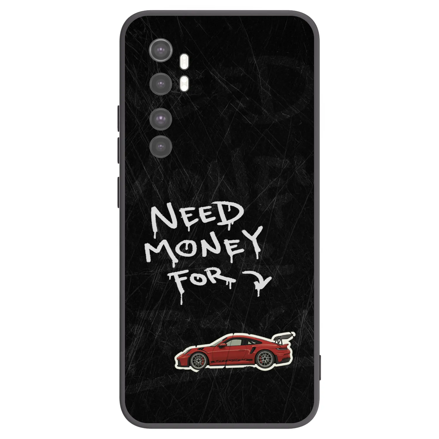 Picasee silikónový čierny obal pre Xiaomi Mi Note 10 Lite - Track Mode