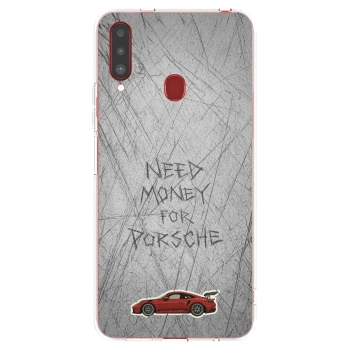 Picasee silikónový prehľadný obal pre Samsung Galaxy A20s - Garage Scratch
