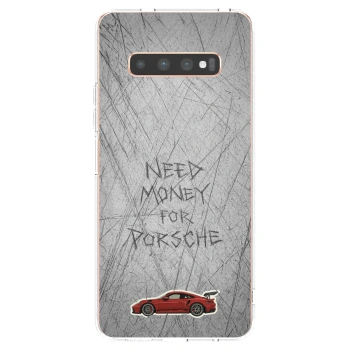 Picasee silikónový prehľadný obal pre Samsung Galaxy S10 Plus G975 - Garage Scratch