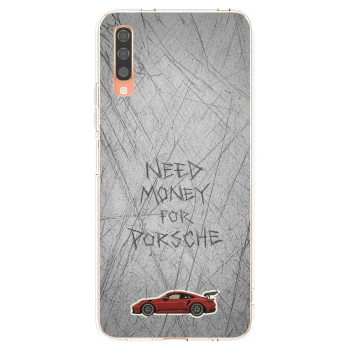 Picasee silikónový prehľadný obal pre Samsung Galaxy A70 A705F - Garage Scratch