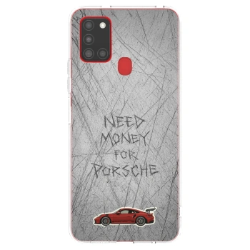 Picasee silikónový prehľadný obal pre Samsung Galaxy A21s - Garage Scratch