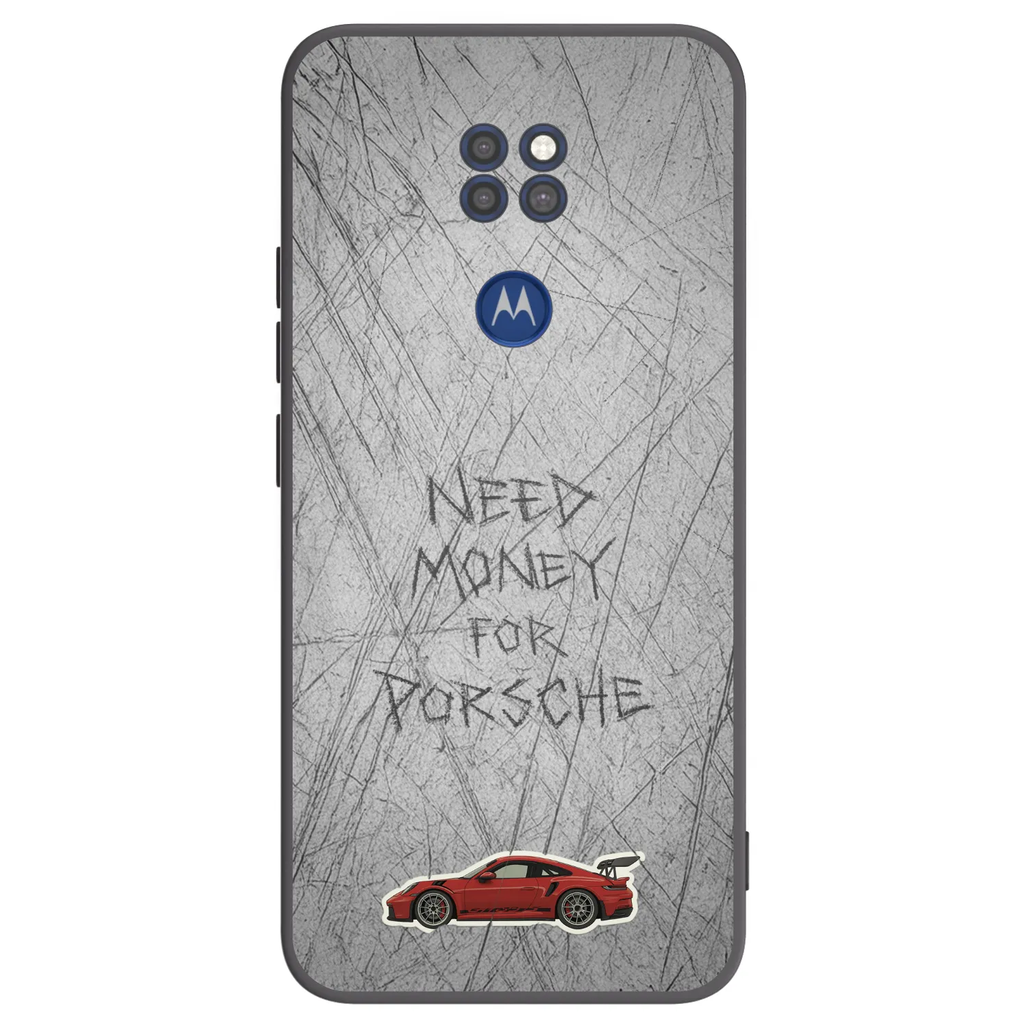 Picasee silikónový čierny obal pre Motorola Moto G9 Play - Garage Scratch