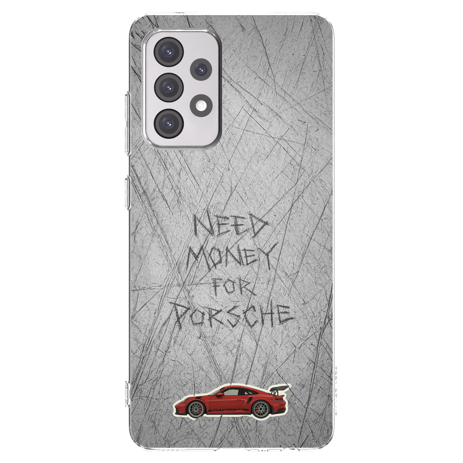Picasee silikónový prehľadný obal pre Samsung Galaxy A52 5G A525F - Garage Scratch