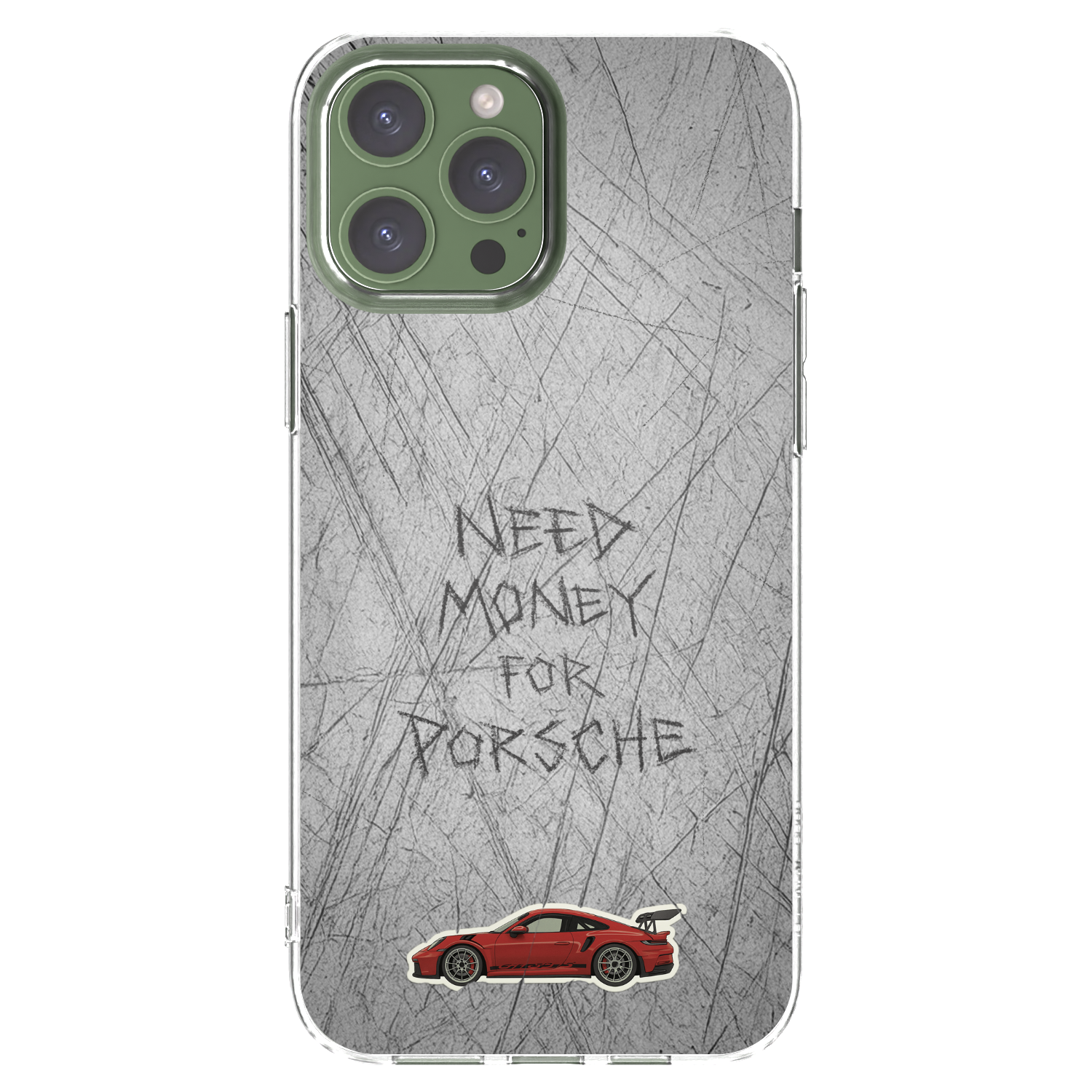 Silikónový prehľadný obal pre Apple iPhone 13 Pro Max - Garage Scratch