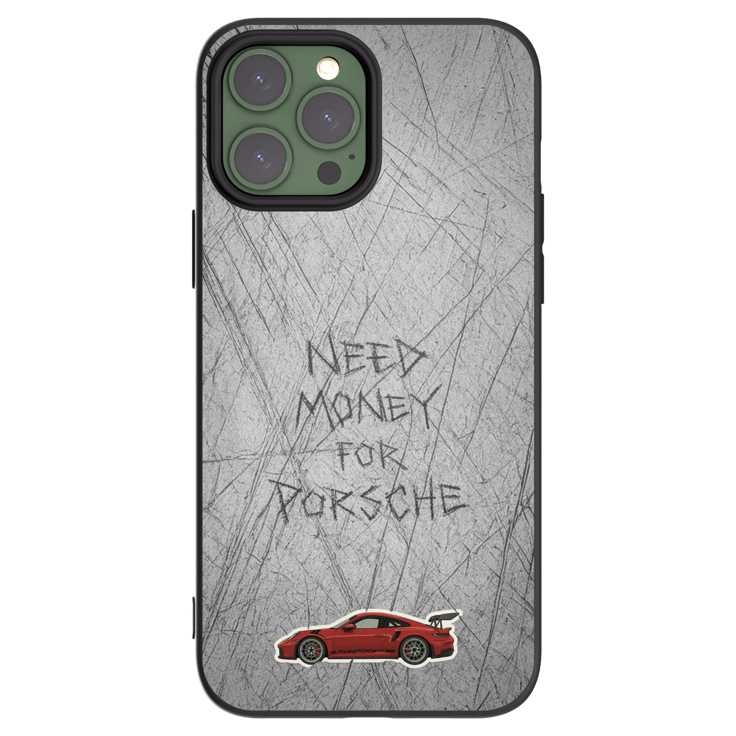 Silikónový čierny obal pre Apple iPhone 13 Pro Max - Garage Scratch