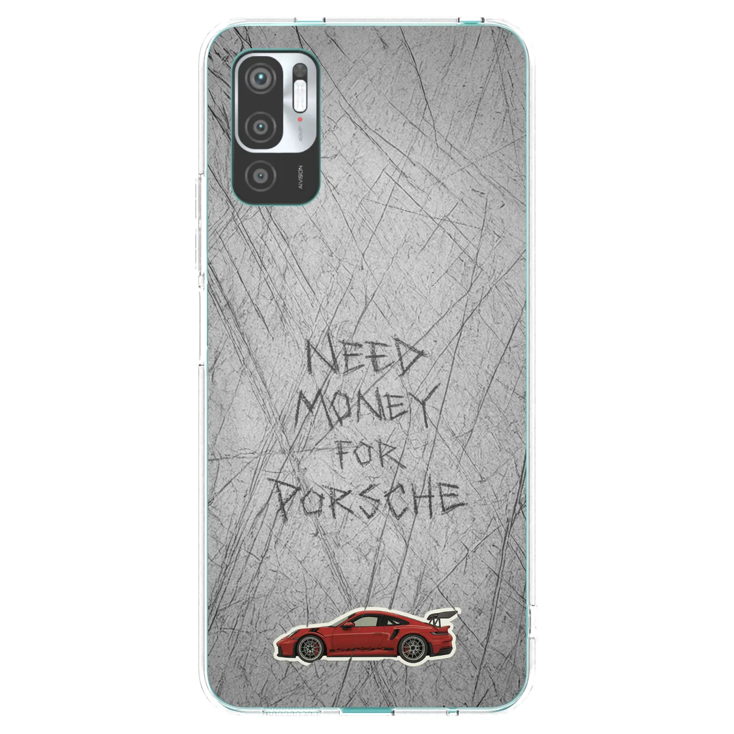Picasee silikónový prehľadný obal pre Xiaomi Redmi Note 10 5G - Garage Scratch