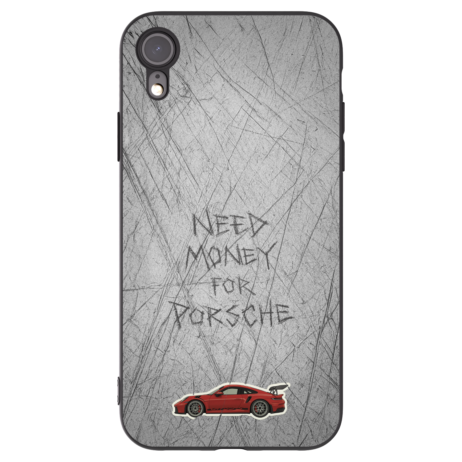 Picasee silikónový čierny obal pre Apple iPhone XR - Garage Scratch