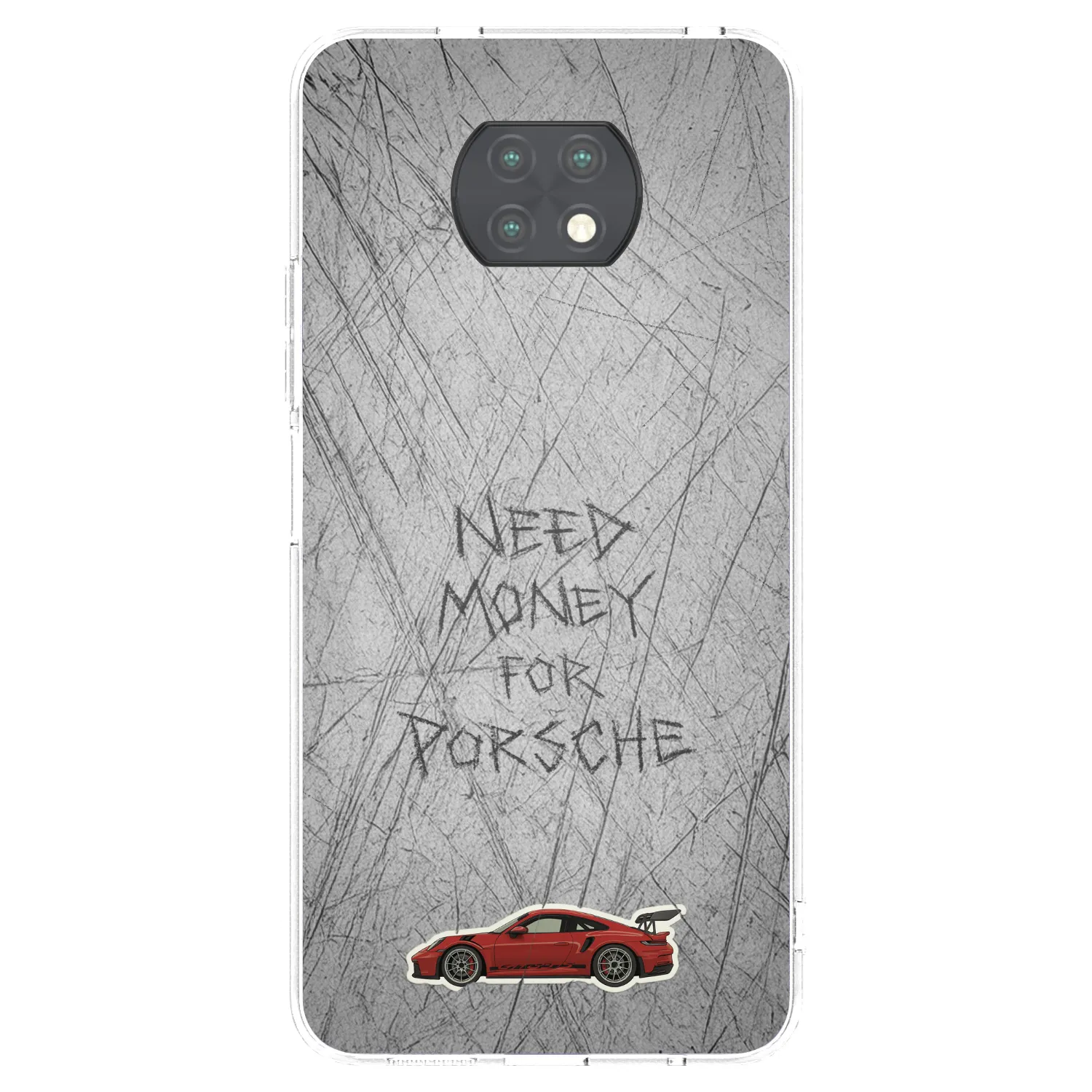 Silikónový prehľadný obal pre Xiaomi Redmi Note 9T - Garage Scratch