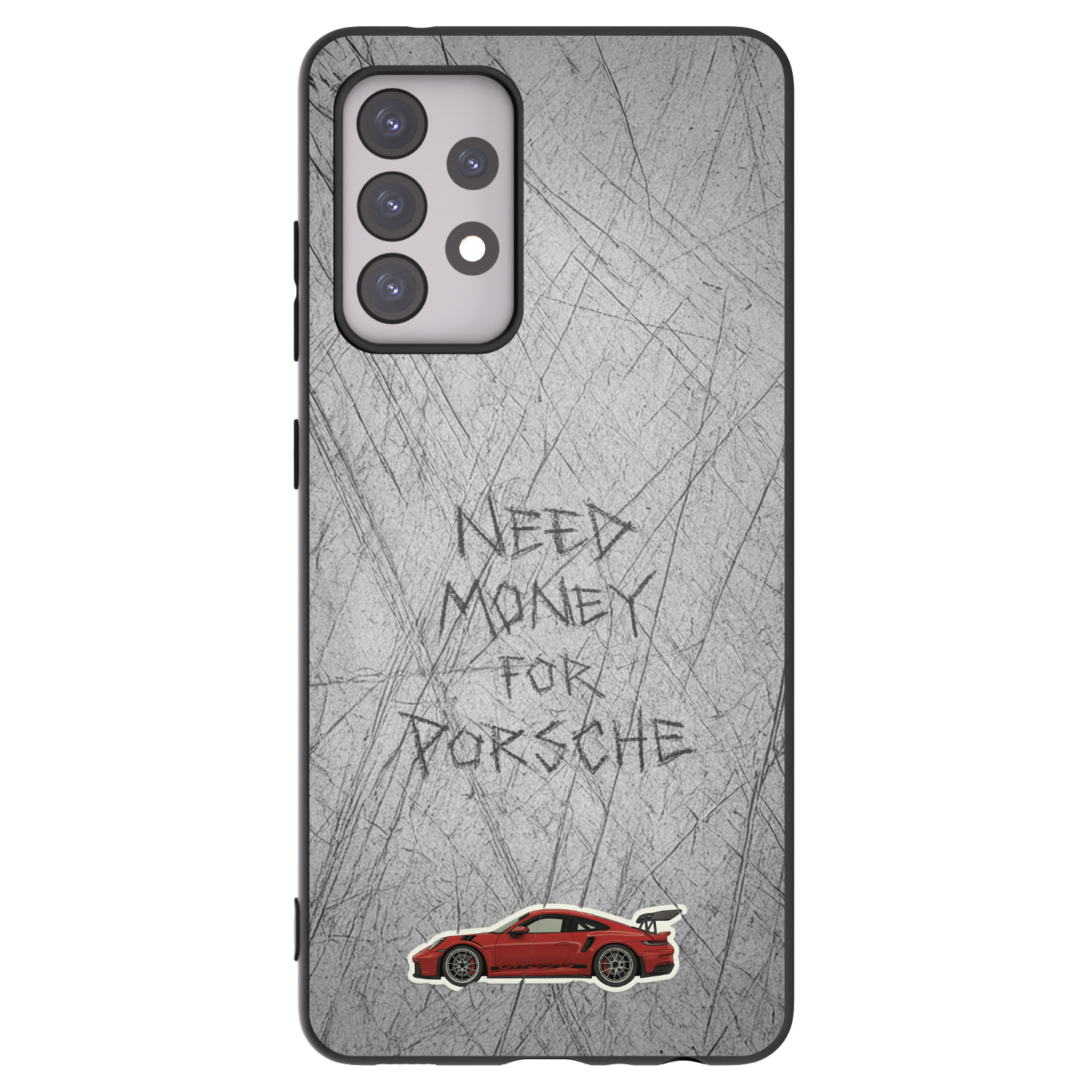 Picasee silikónový čierny obal pre Samsung Galaxy A52s 5G A528B - Garage Scratch