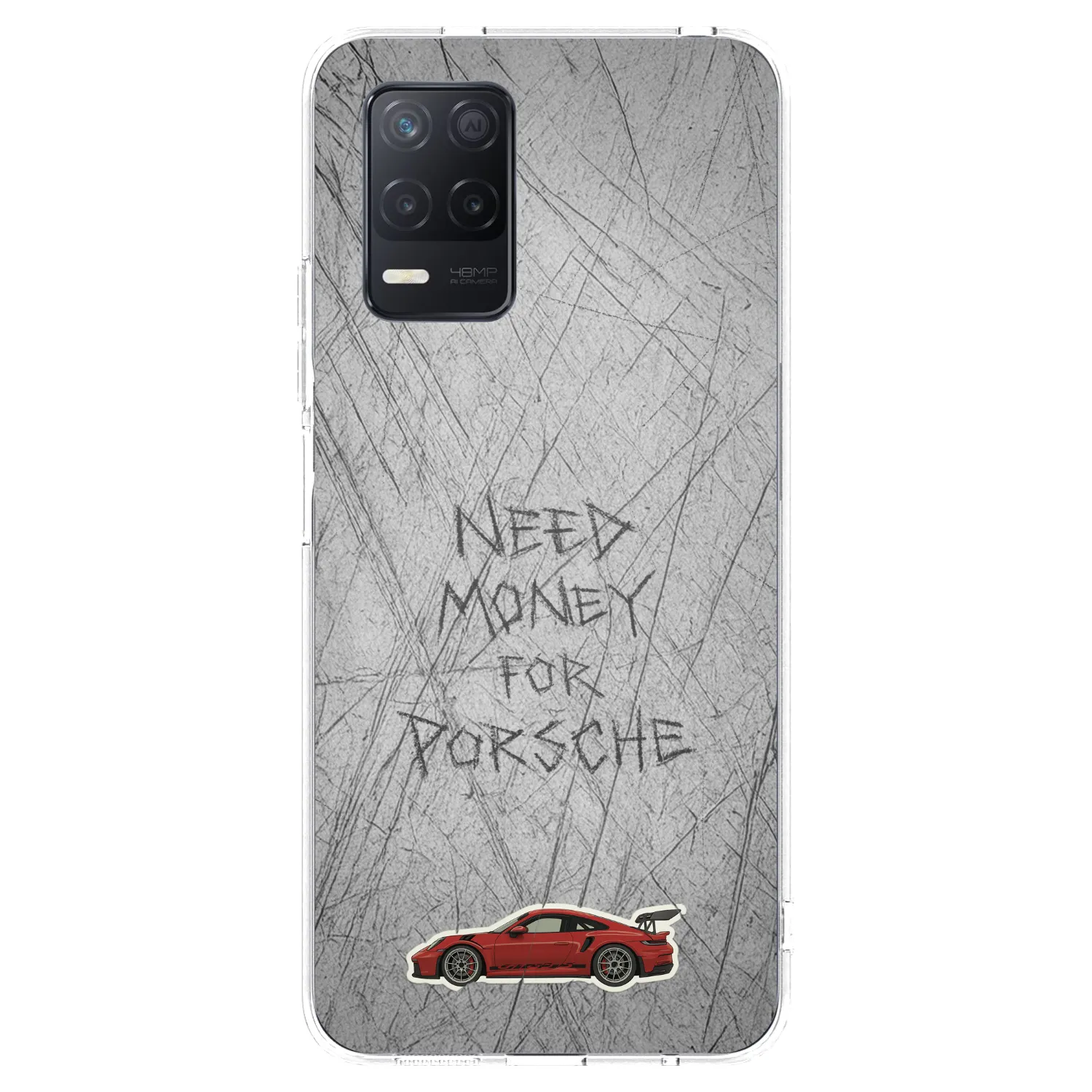 Picasee silikónový prehľadný obal pre Realme 8 5G - Garage Scratch