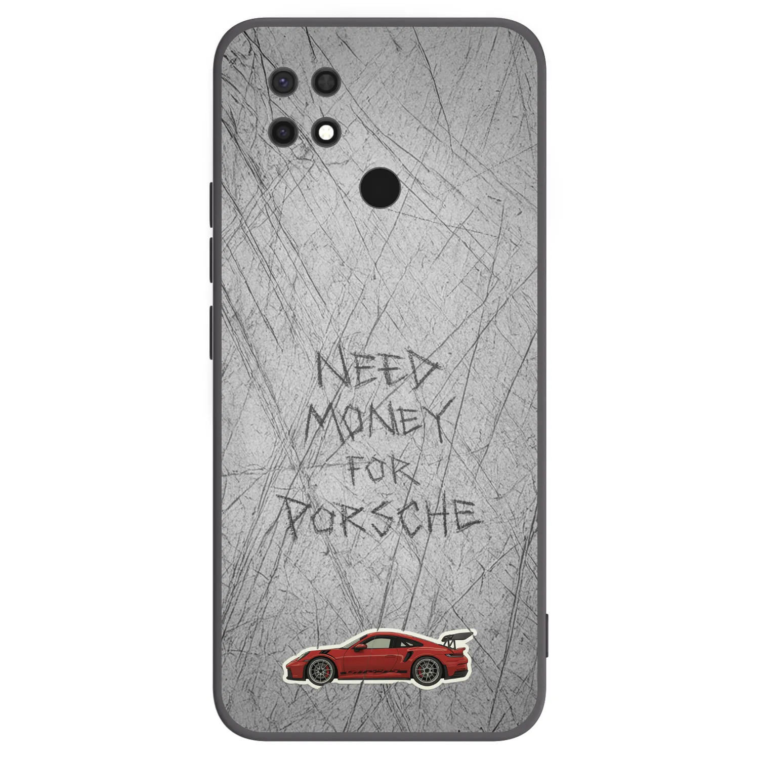Picasee silikónový čierny obal pre Xiaomi Redmi 10C - Garage Scratch