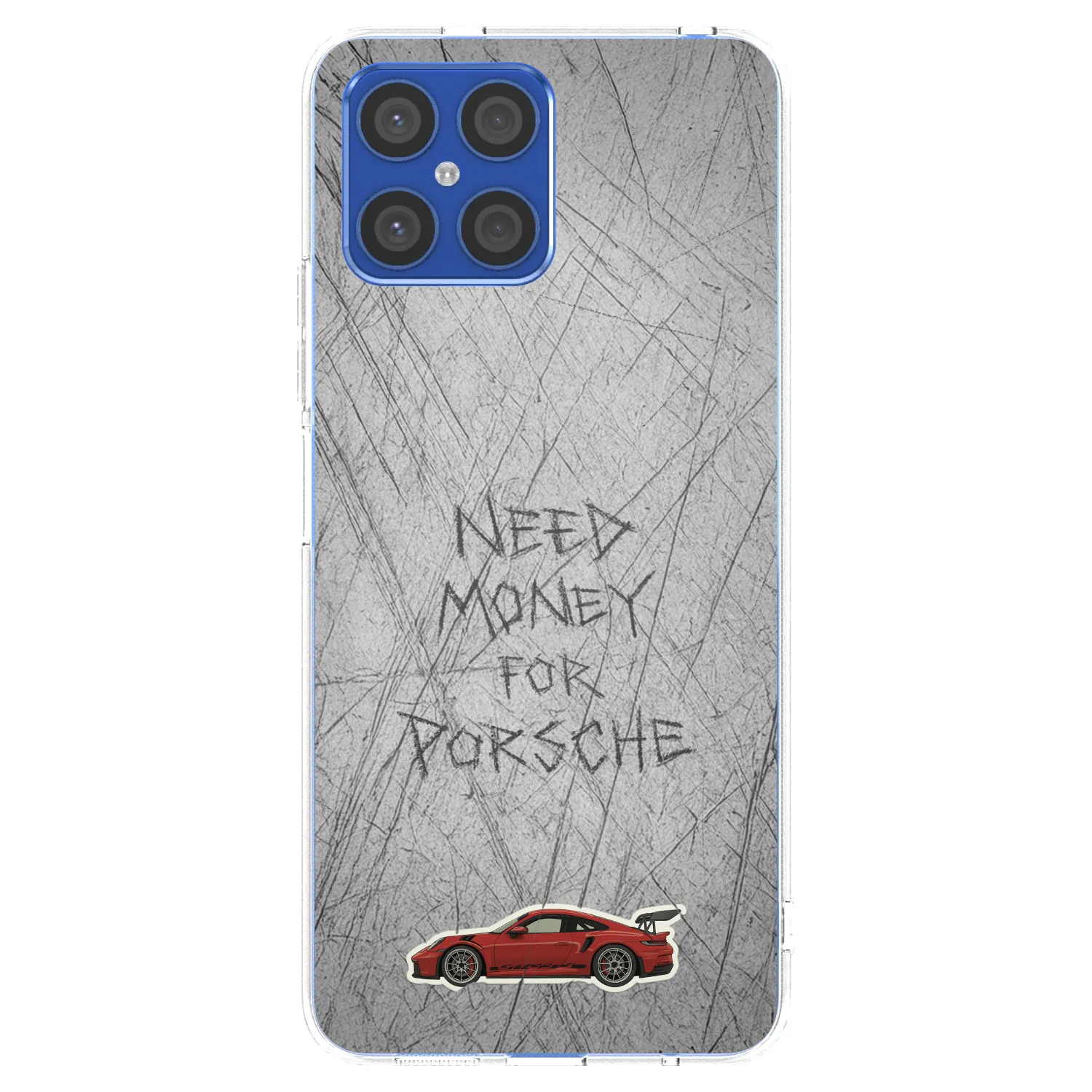 Picasee silikónový prehľadný obal pre Honor X8 4G - Garage Scratch