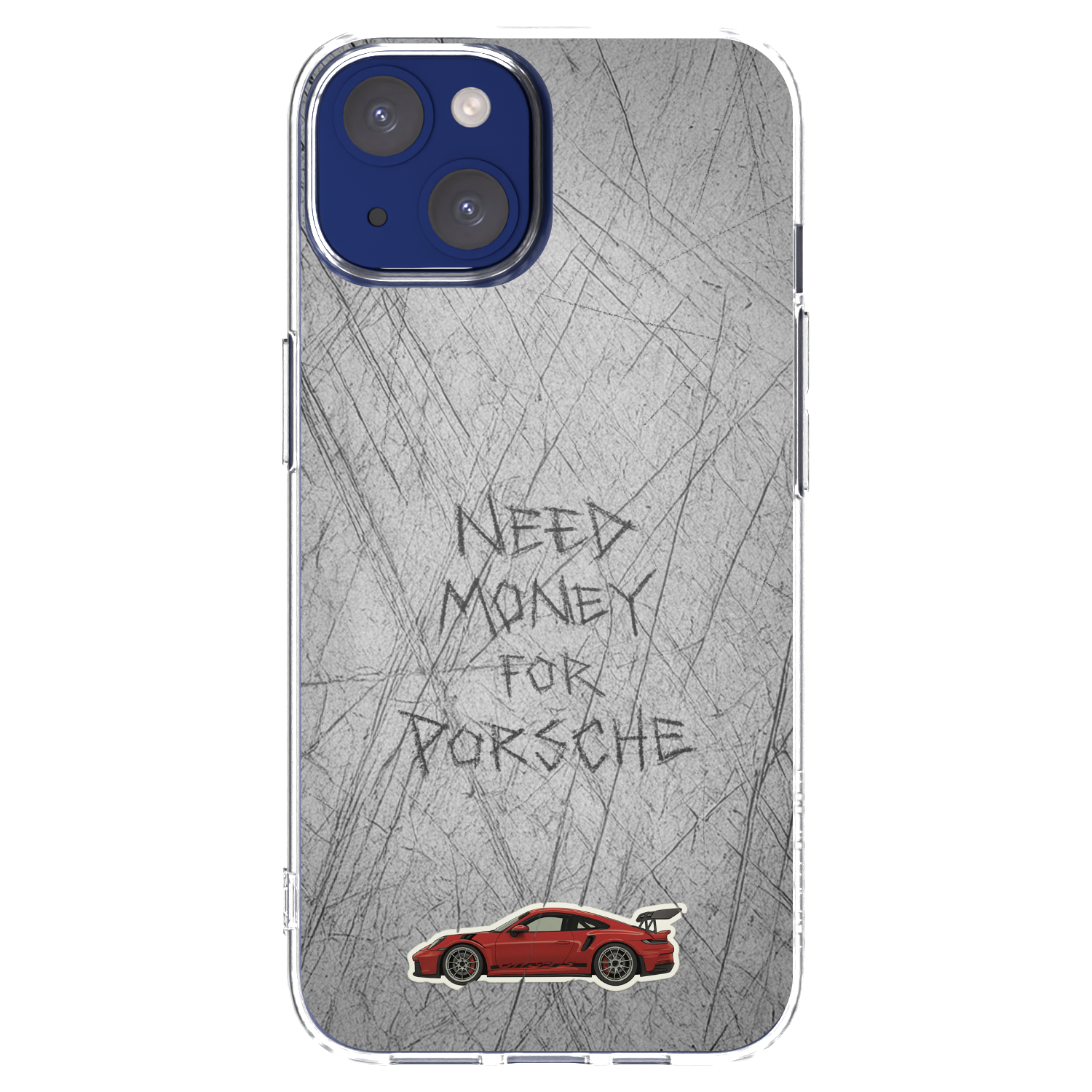 Silikónový prehľadný obal pre Apple iPhone 14 - Garage Scratch