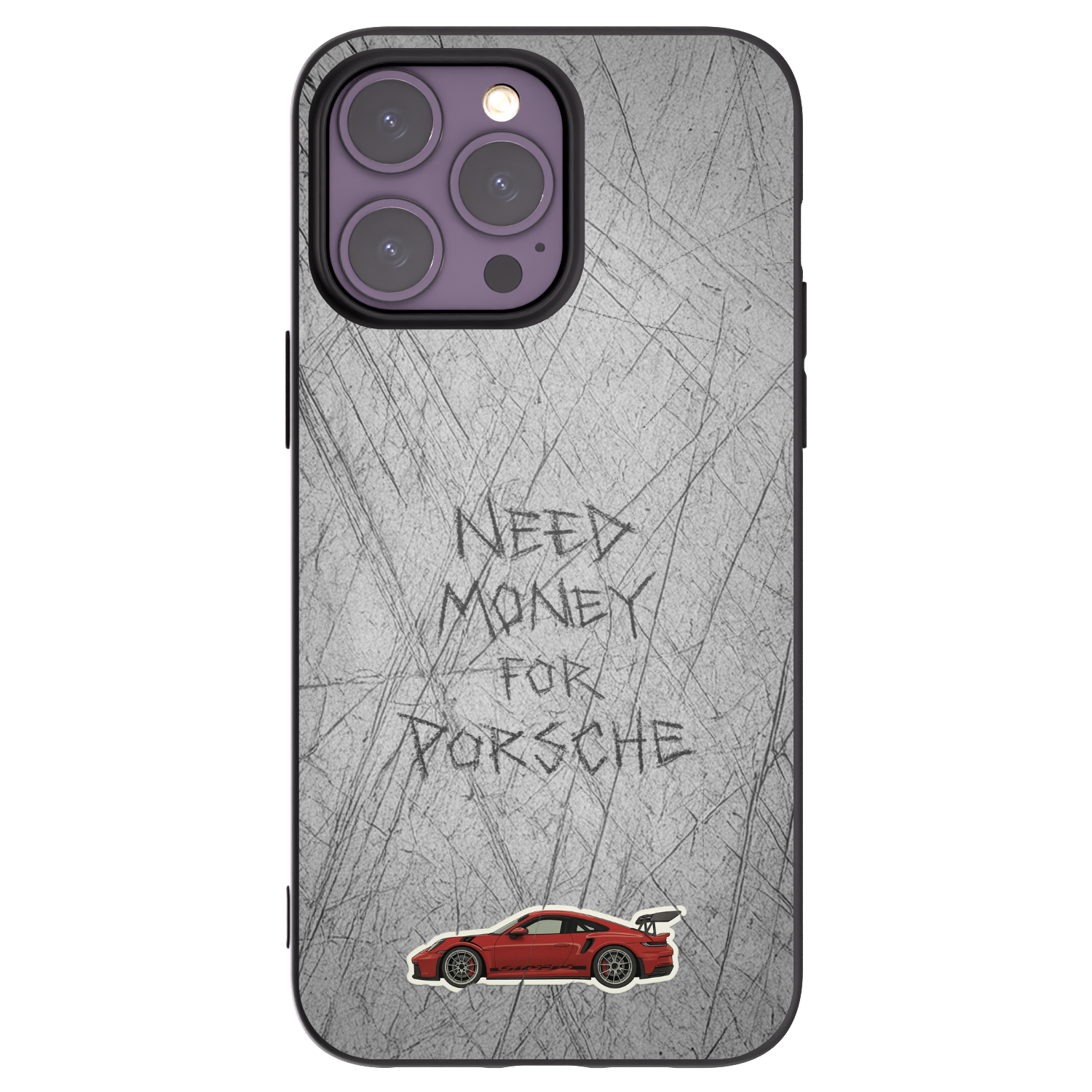 Picasee silikónový čierny obal pre Apple iPhone 14 Pro Max - Garage Scratch