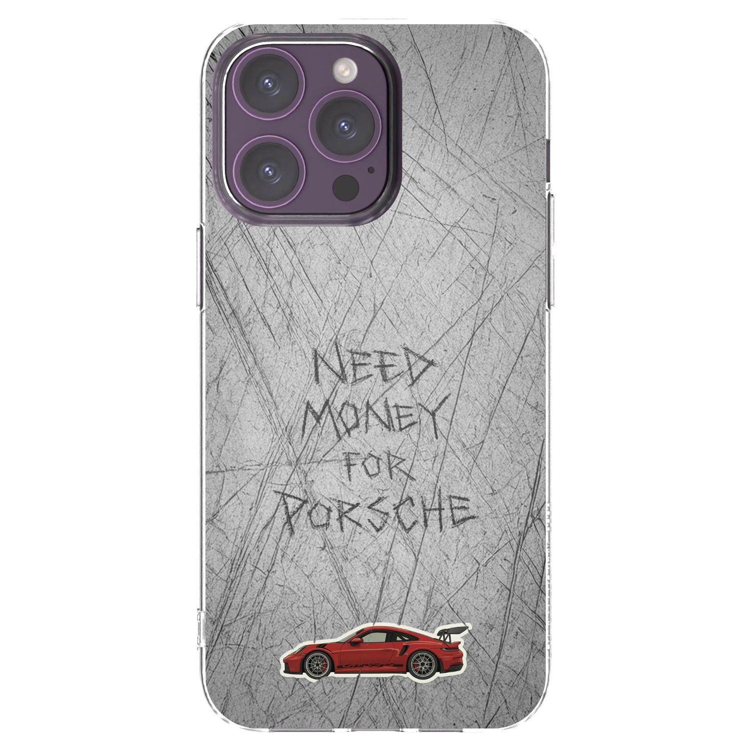 Picasee silikónový prehľadný obal pre Apple iPhone 14 Pro Max - Garage Scratch