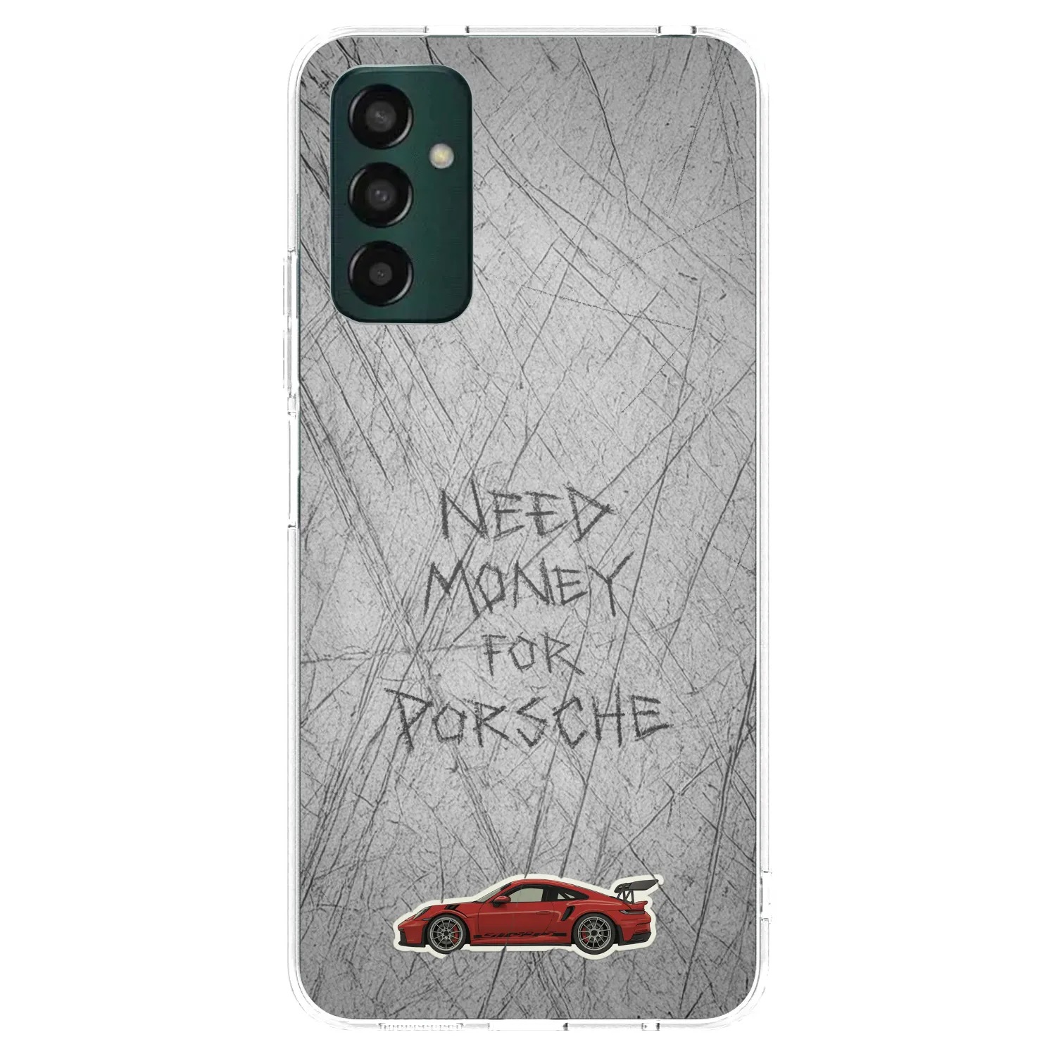 Picasee silikónový prehľadný obal pre Samsung Galaxy M13 M135F - Garage Scratch