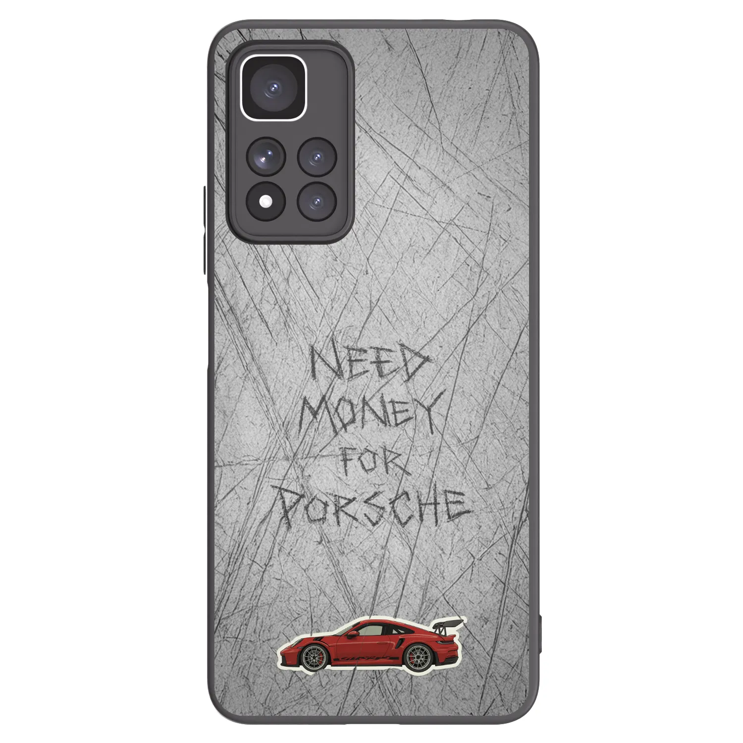 Picasee silikónový čierny obal pre Xiaomi Redmi Note 11 Pro+ 5G - Garage Scratch
