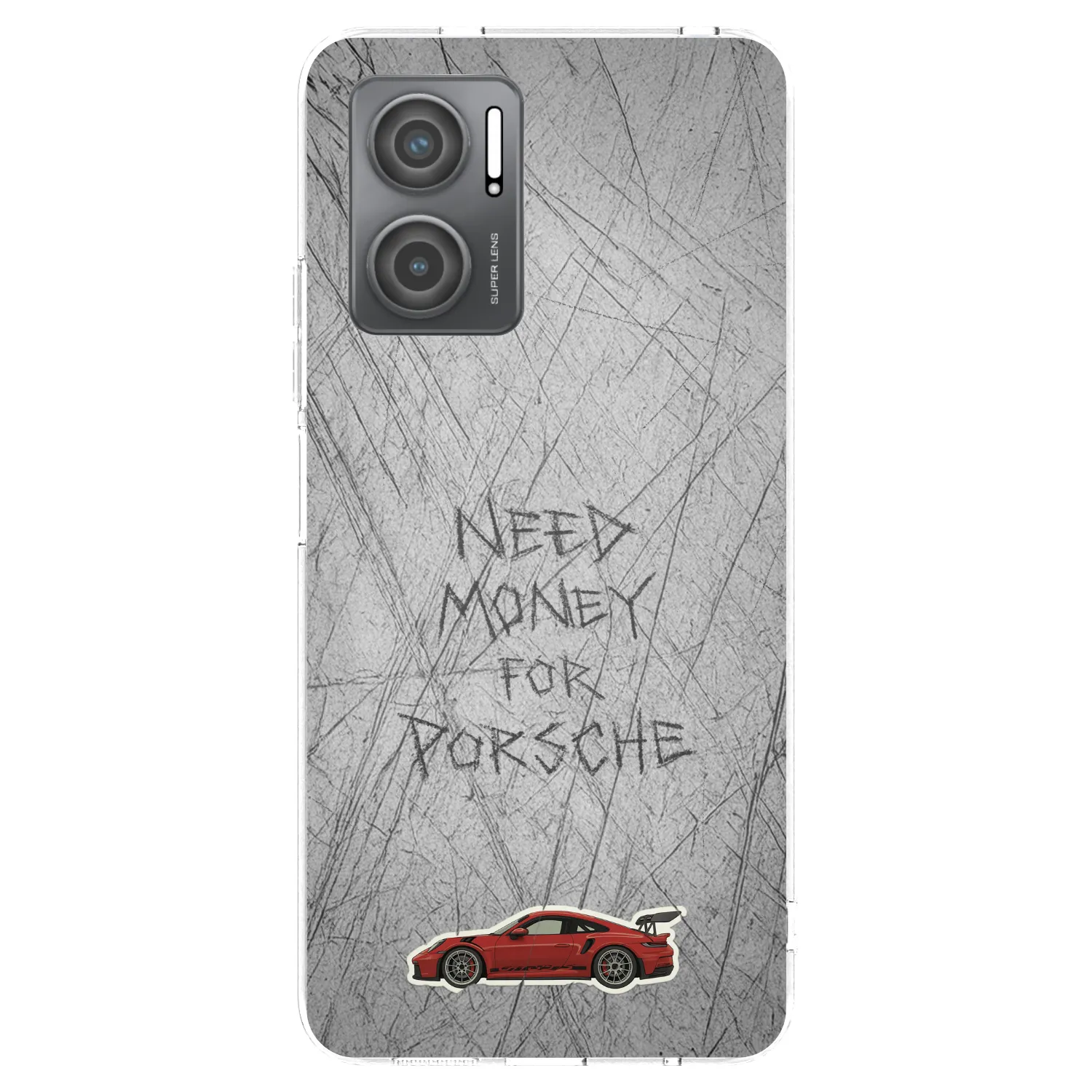 Silikónový prehľadný obal pre Xiaomi Redmi 10 5G - Garage Scratch