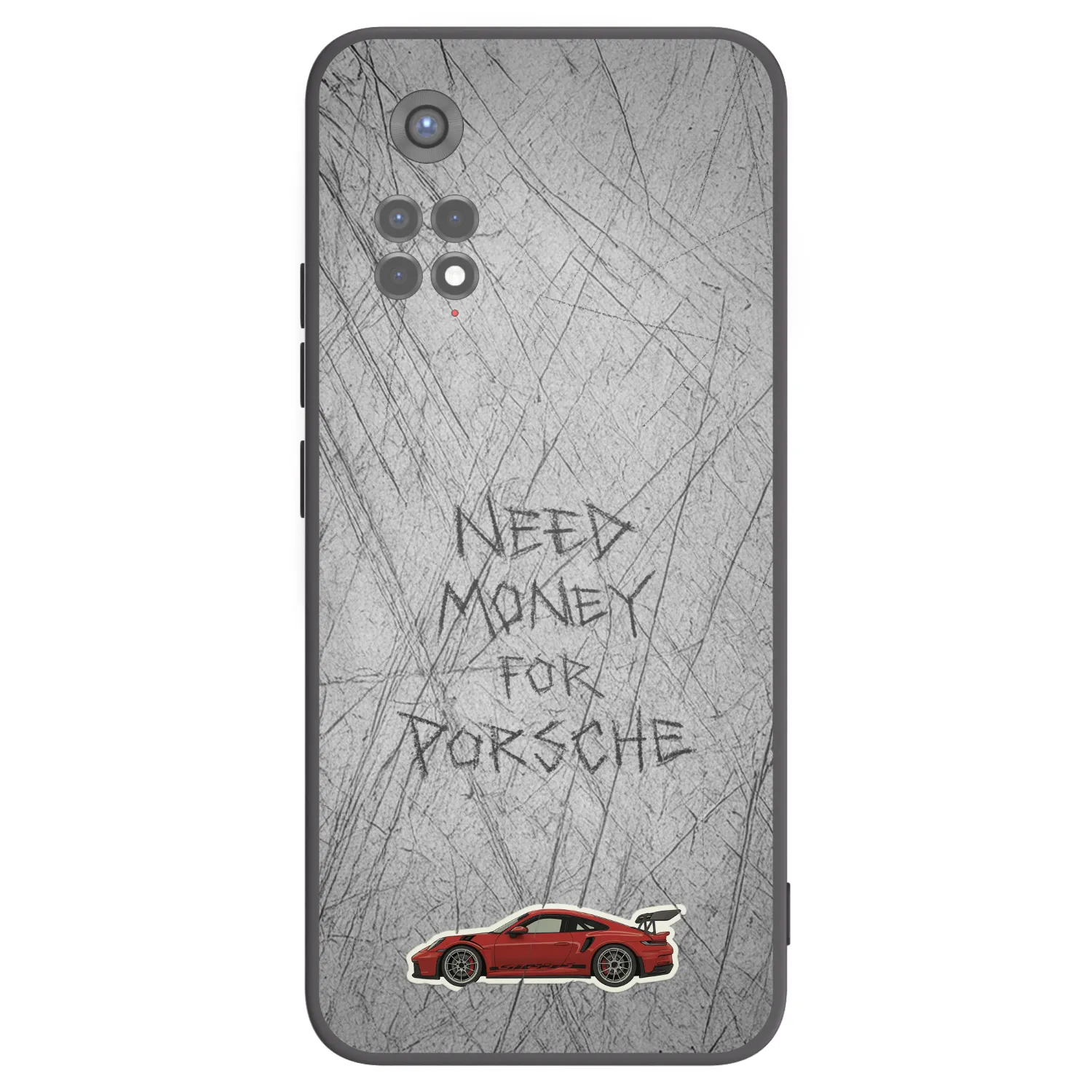 Picasee silikónový čierny obal pre Xiaomi Redmi Note 11S 5G - Garage Scratch
