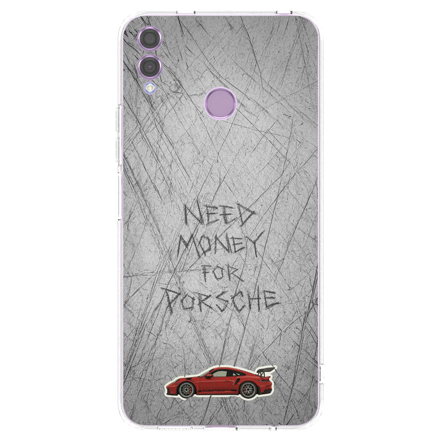 Silikónový prehľadný obal pre Honor 8X - Garage Scratch