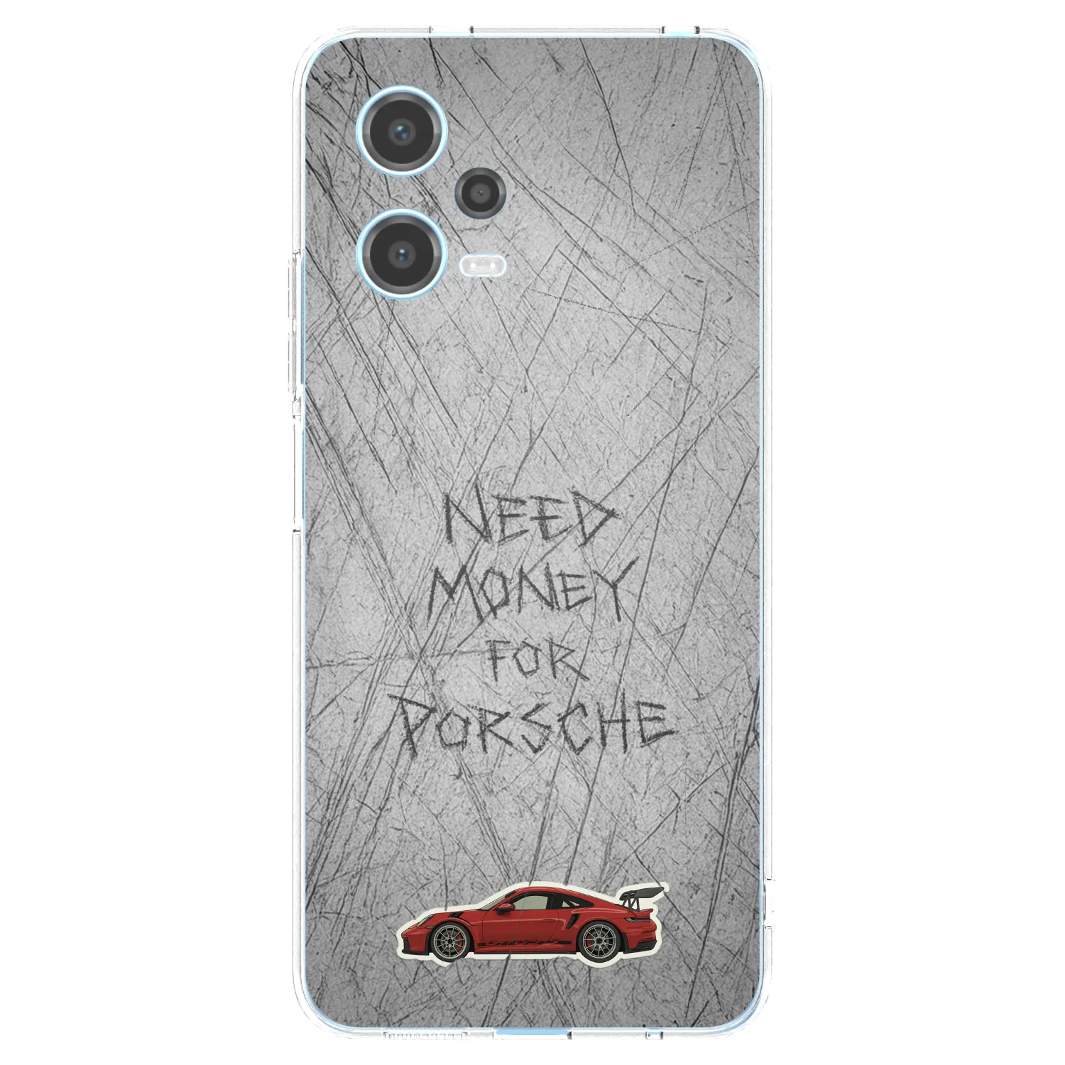 Picasee silikónový prehľadný obal pre Xiaomi Redmi Note 12 5G - Garage Scratch