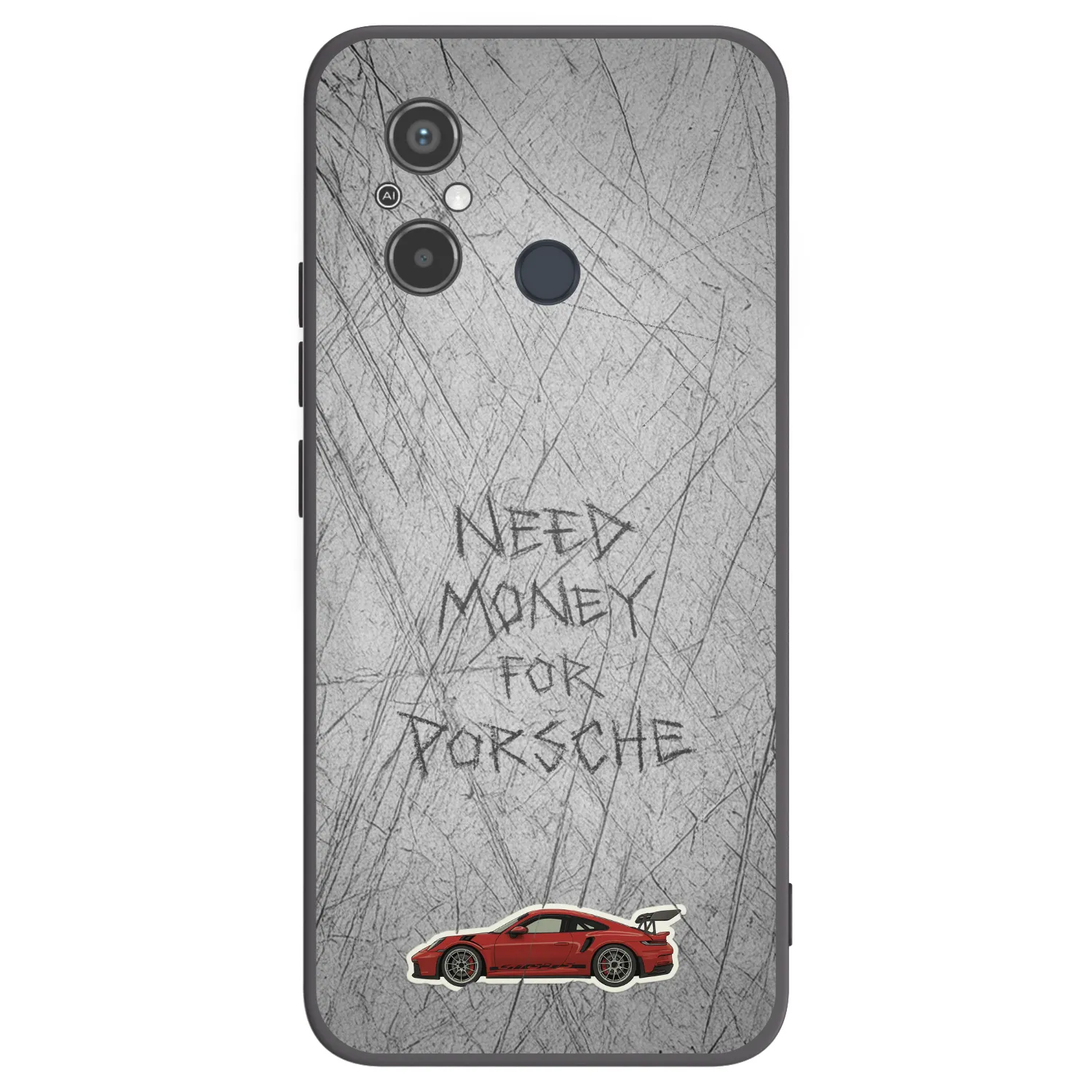 Silikónový čierny obal pre Xiaomi Redmi 12C - Garage Scratch