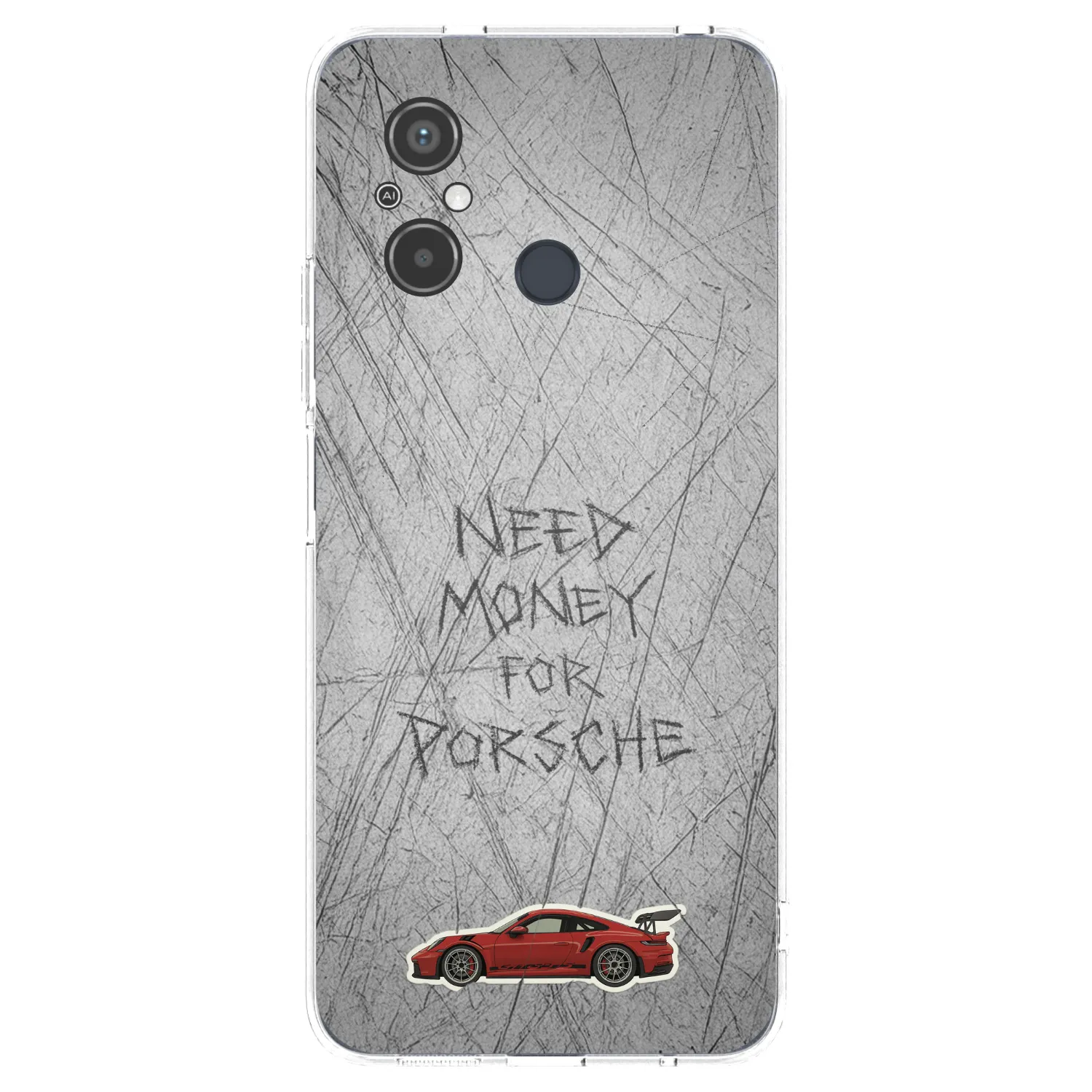 Silikónový prehľadný obal pre Xiaomi Redmi 12C - Garage Scratch