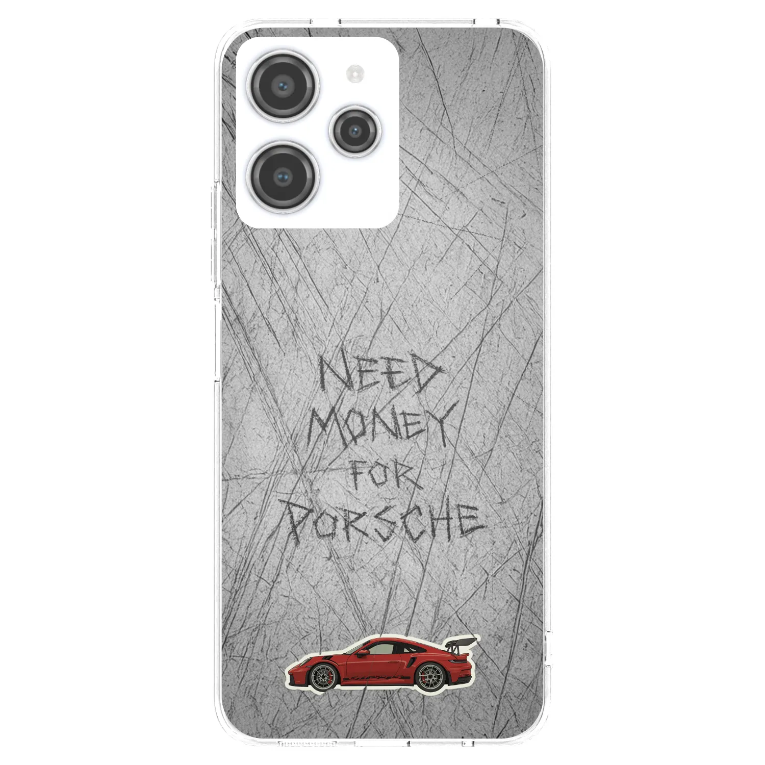 Silikónový prehľadný obal pre Xiaomi Redmi 12 4G - Garage Scratch