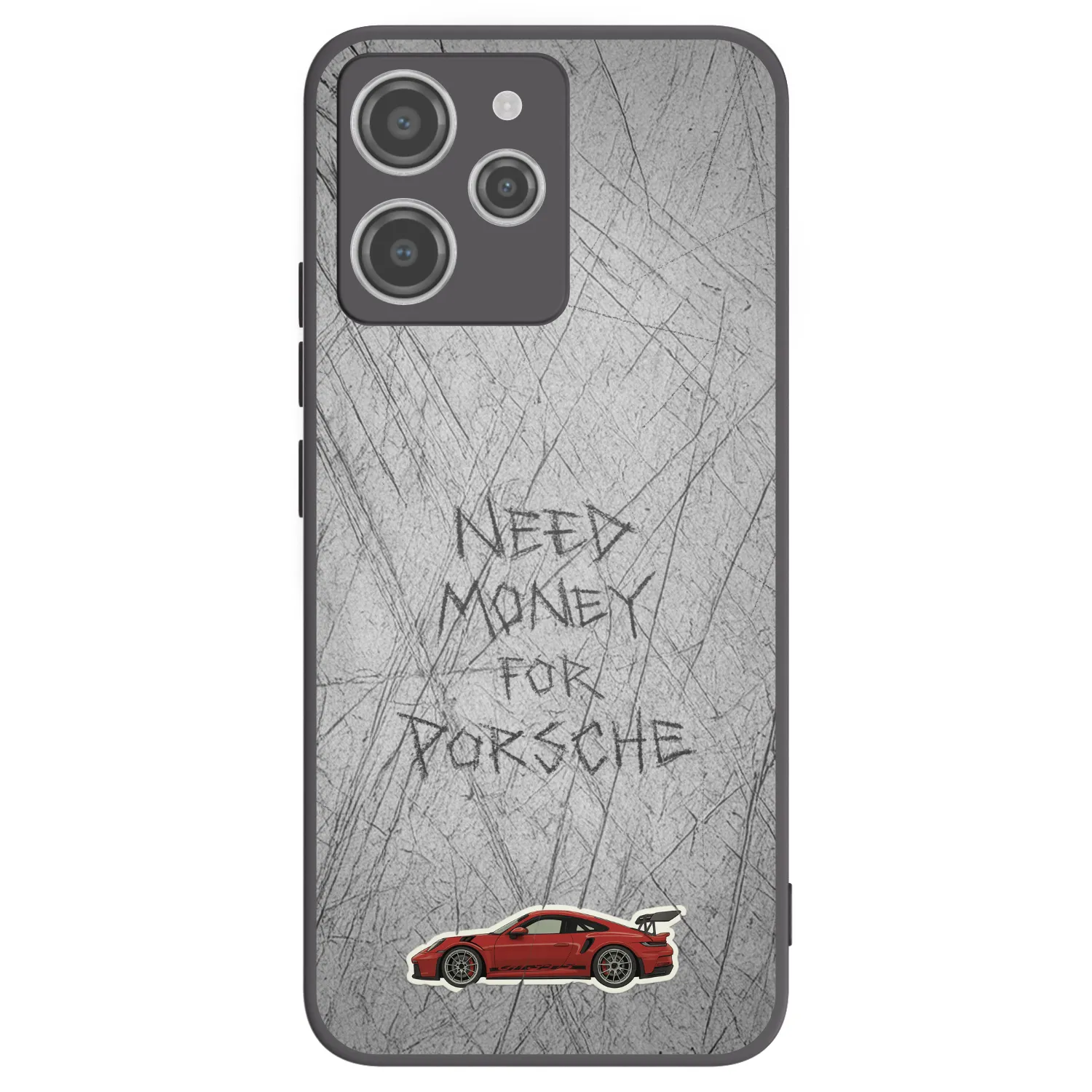 Silikónový čierny obal pre Xiaomi Redmi 12 4G - Garage Scratch