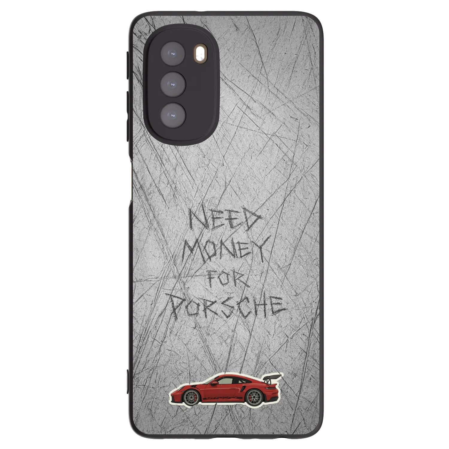 Picasee silikónový čierny obal pre Motorola Moto G51 - Garage Scratch